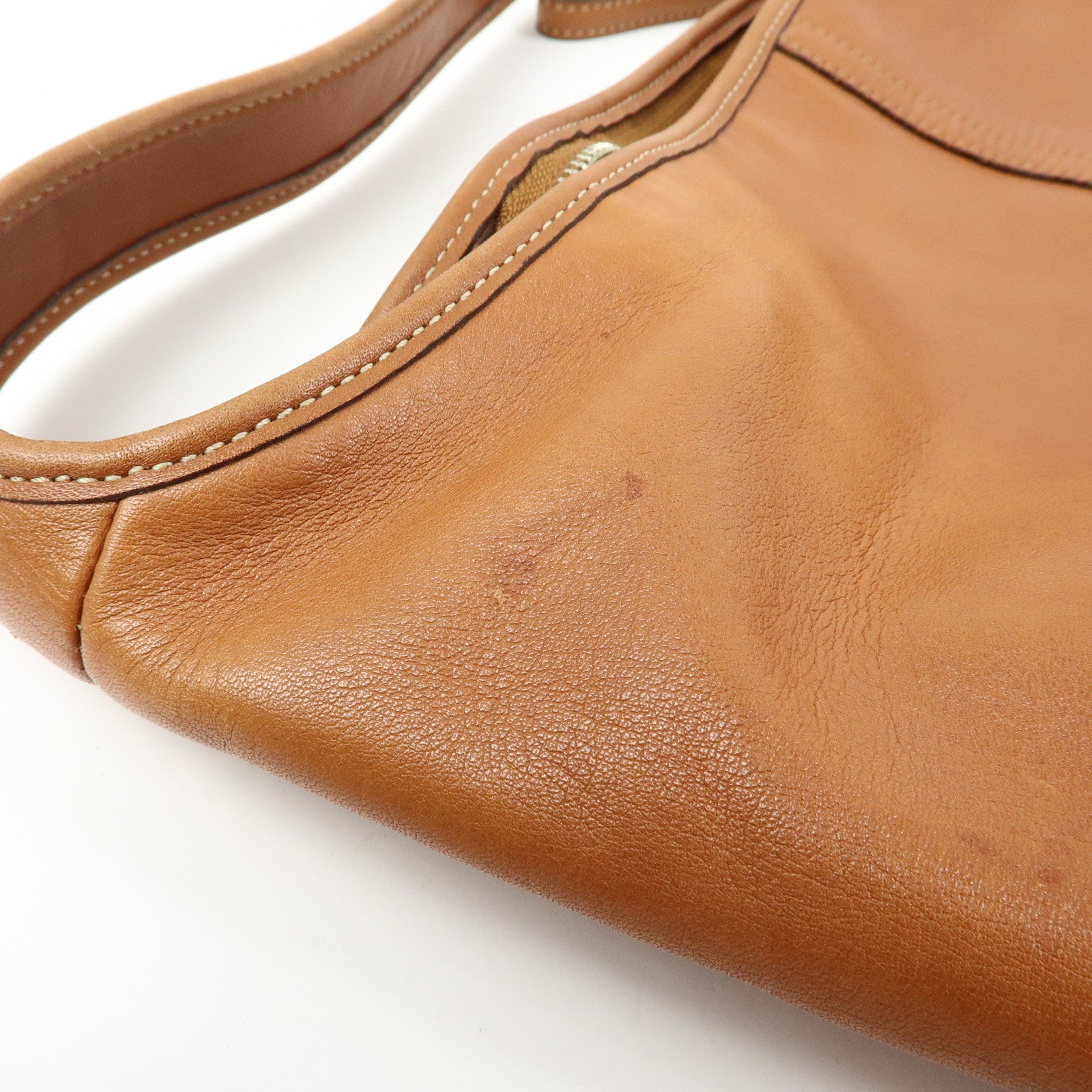 COACH Ergo Leather Shoulder Bag Hand Bag Camel