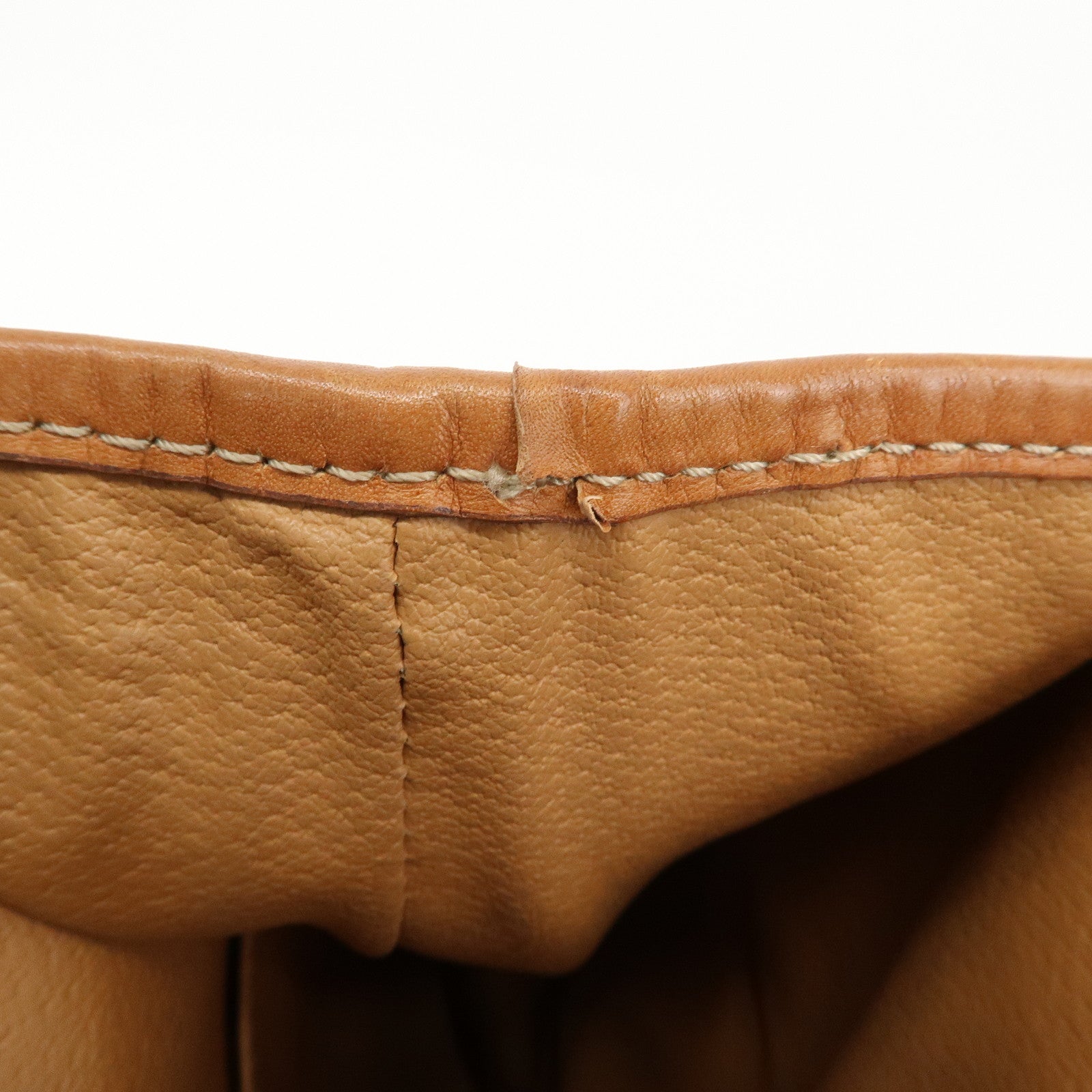 CELINE Macadam PVC Leather Backpack Rucksack Brown