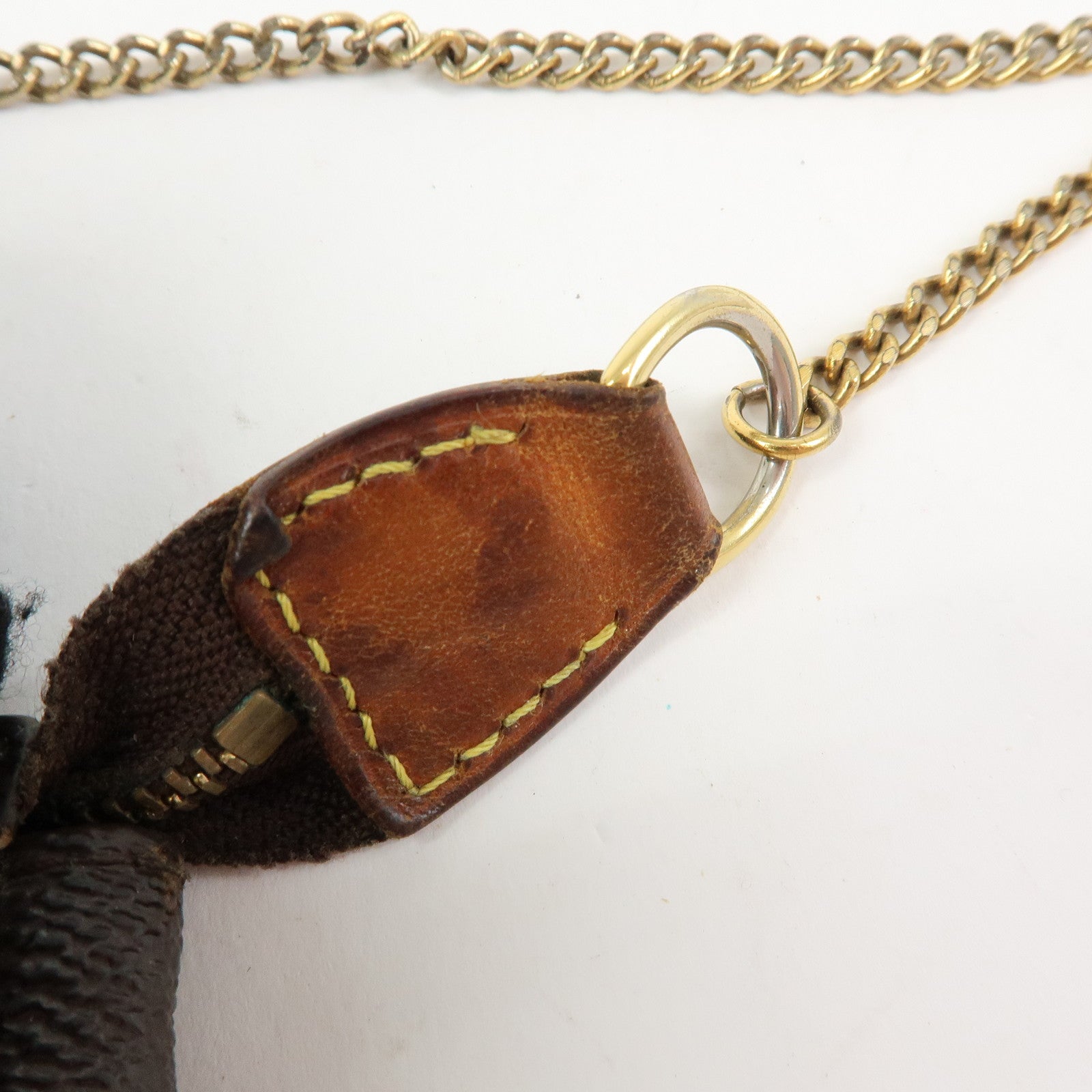 Louis Vuitton Monogram Mini Pochette Accessoires Hand Bag M58009