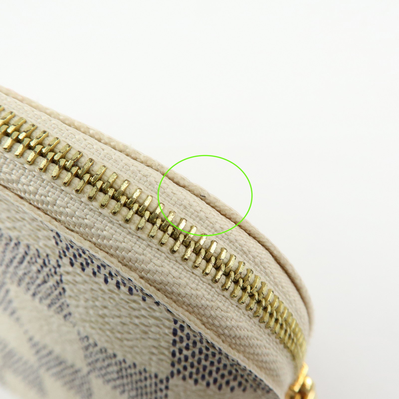 Louis Vuitton Damier Azur Canvas Pochette Cosmetic PM Pouch N60024