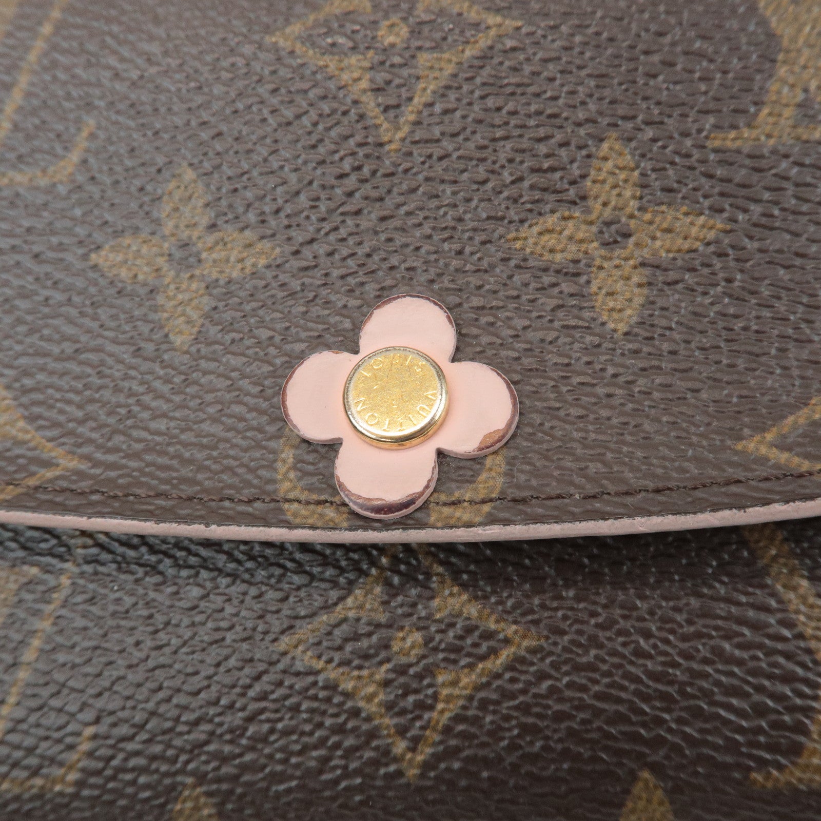 Louis Vuitton Monogram Portefeuille Emily Flower Wallet M64202 Used