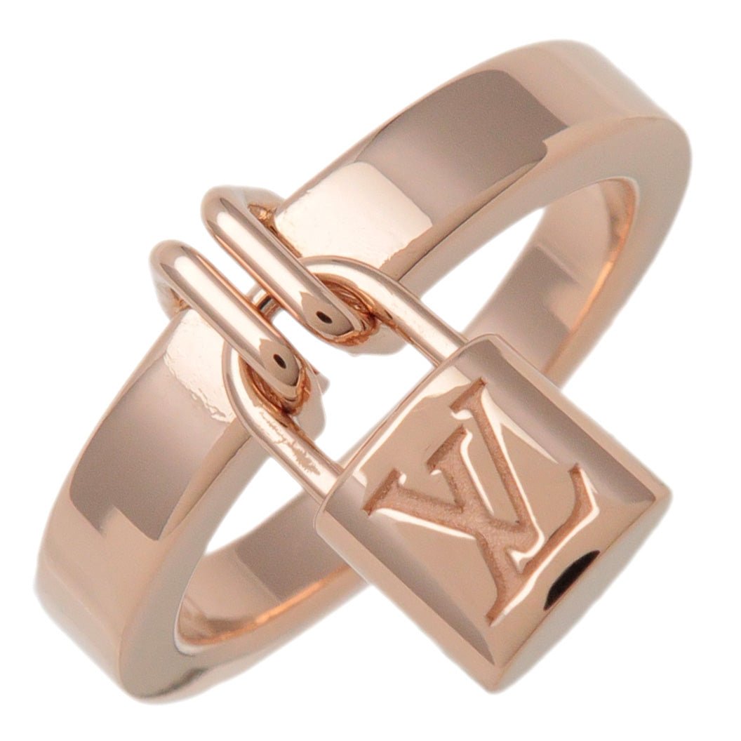 Louis Vuitton Bague Lockit Ring PM K18 750PG Rose Gold US6.5-7 EU53