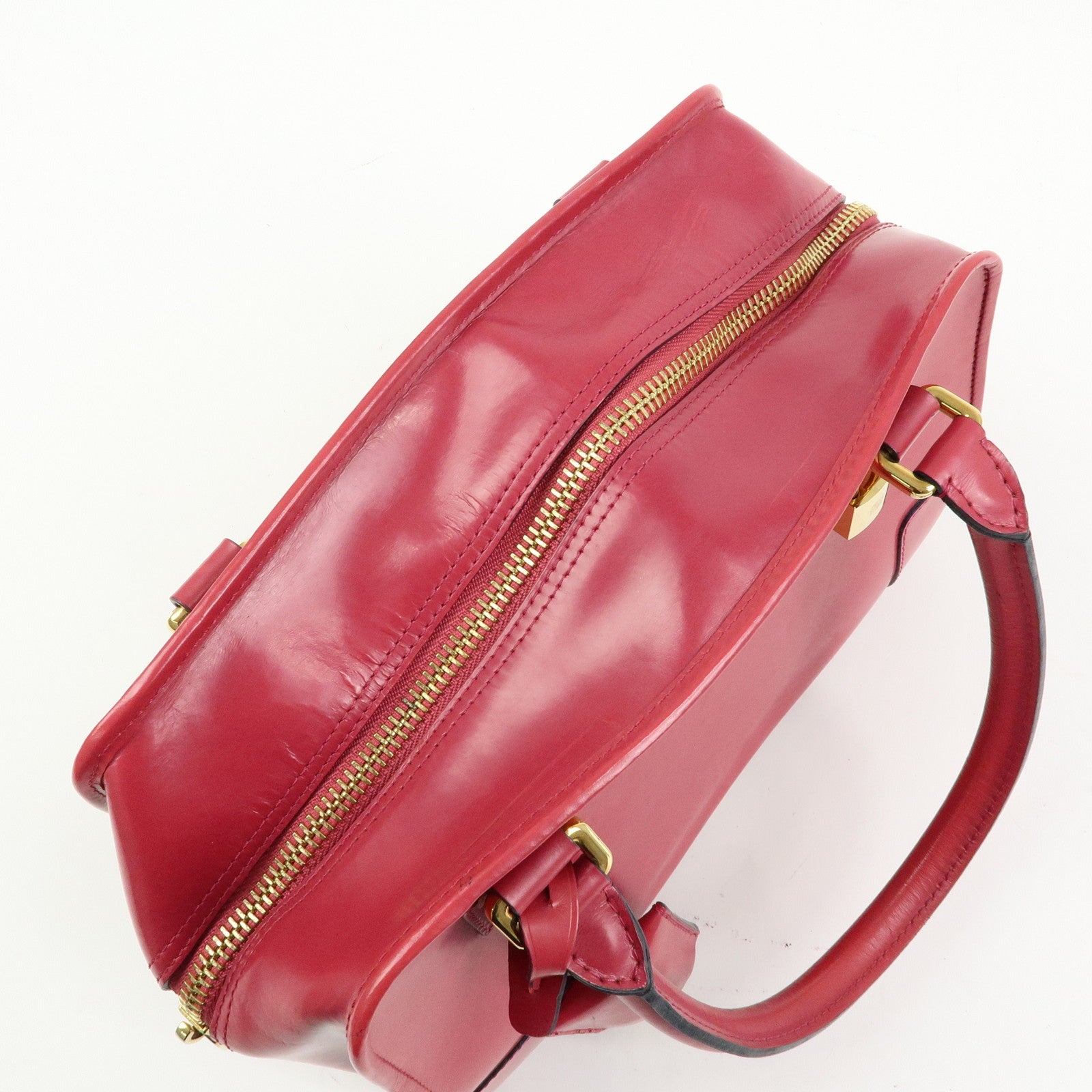 LOEWE Anagram Leather Amazona 28 Hand Bag Boston Bag Pink