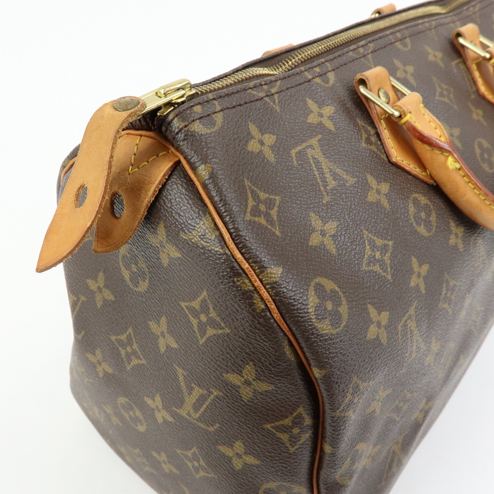 Louis Vuitton Monogram Speedy 35 Boston Bag Hand Bag Brown M41524