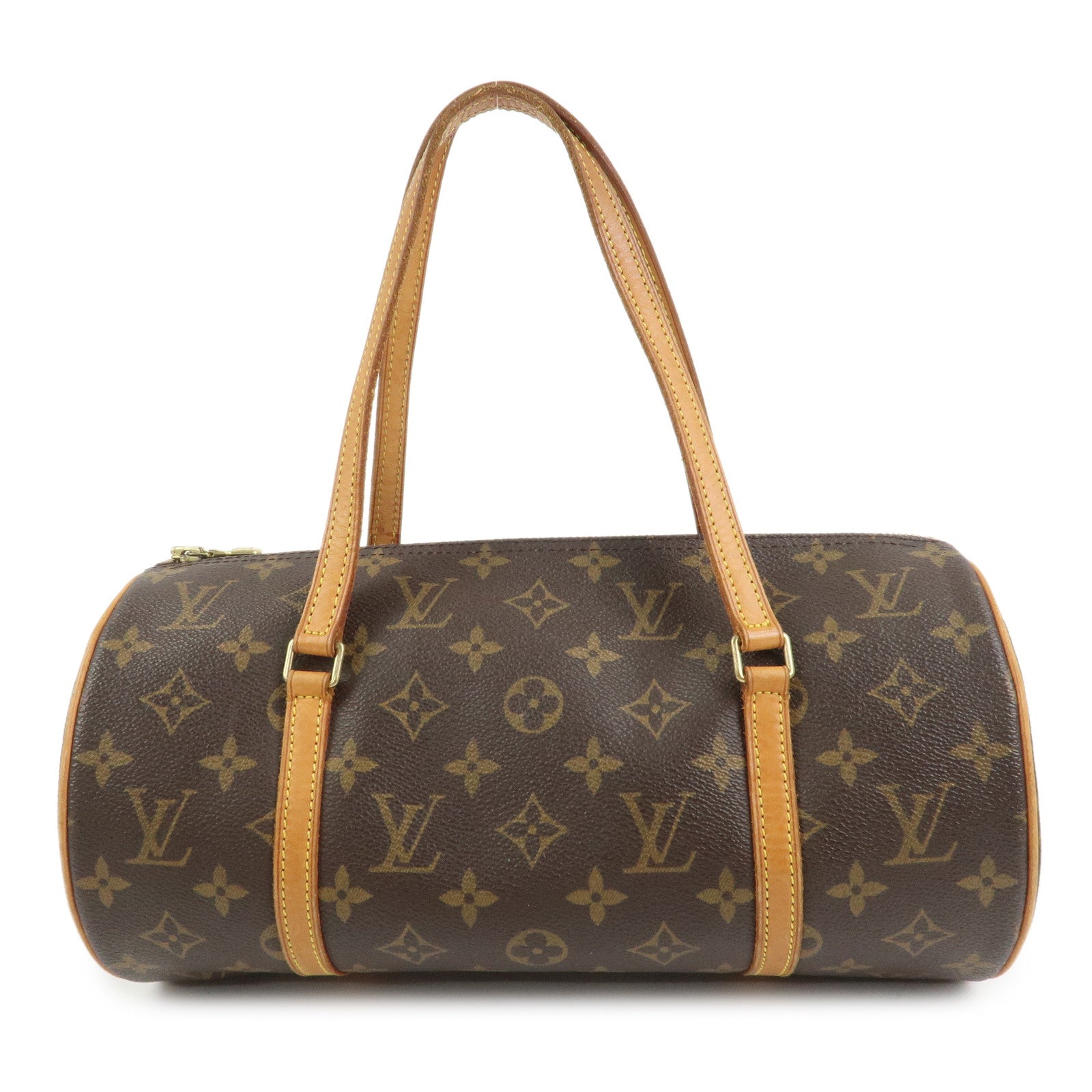 Louis Vuitton Monogram Papillon 30 Hand Bag Brown M51385