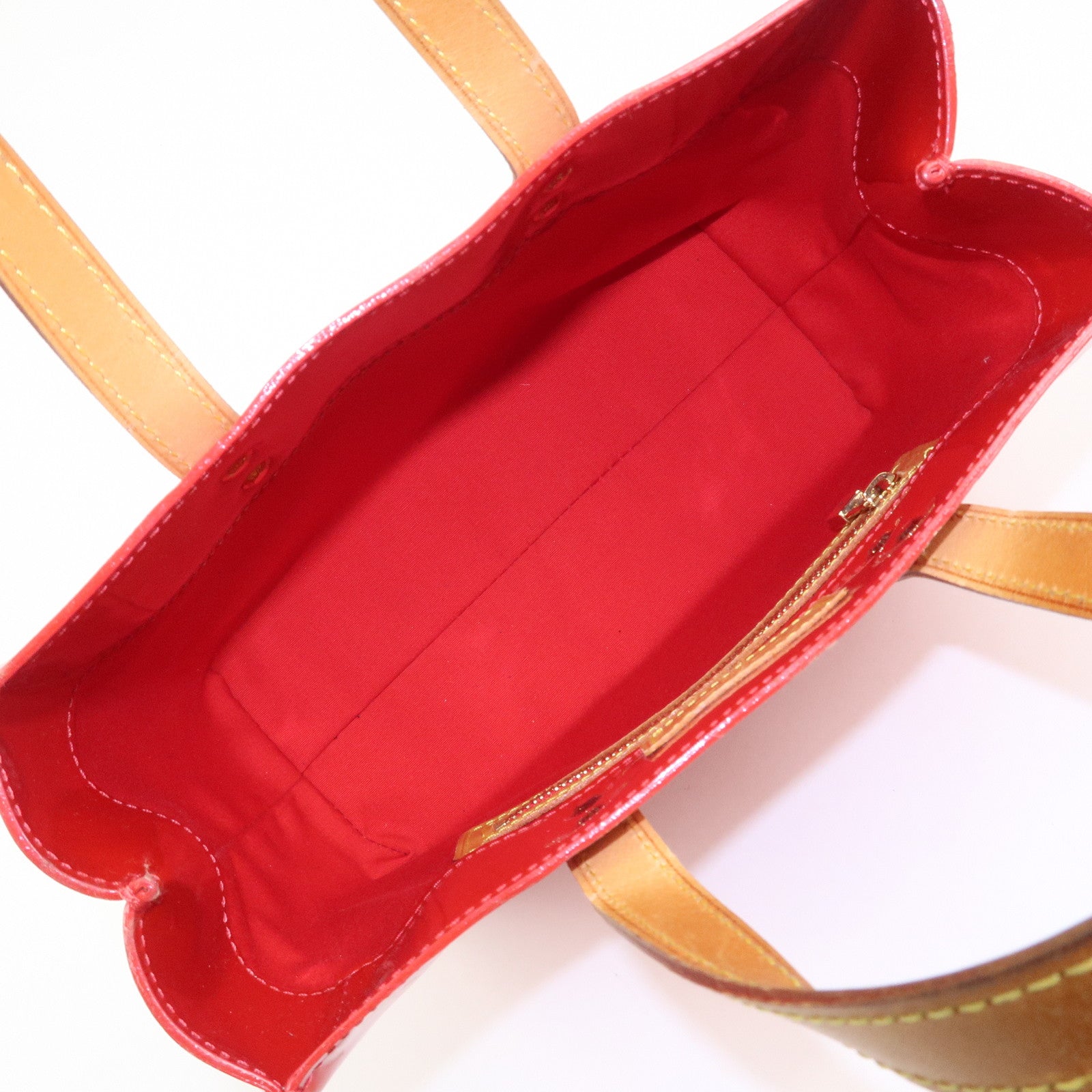 Louis Vuitton Monogram Vernis Lead PM Hand Bag Pomme d'Amour M91990