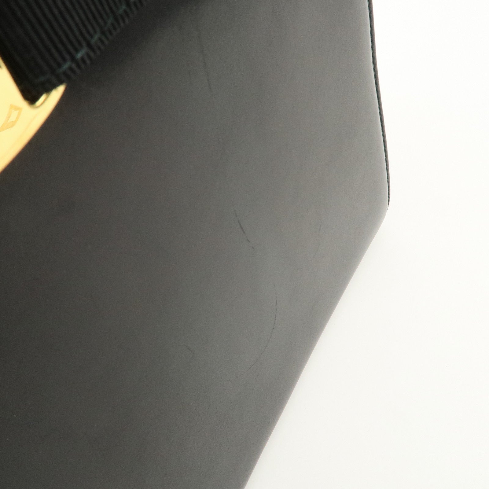 Ferragamo Vara Ribbon Leather Shoulder Bag Tote Bag Black Used