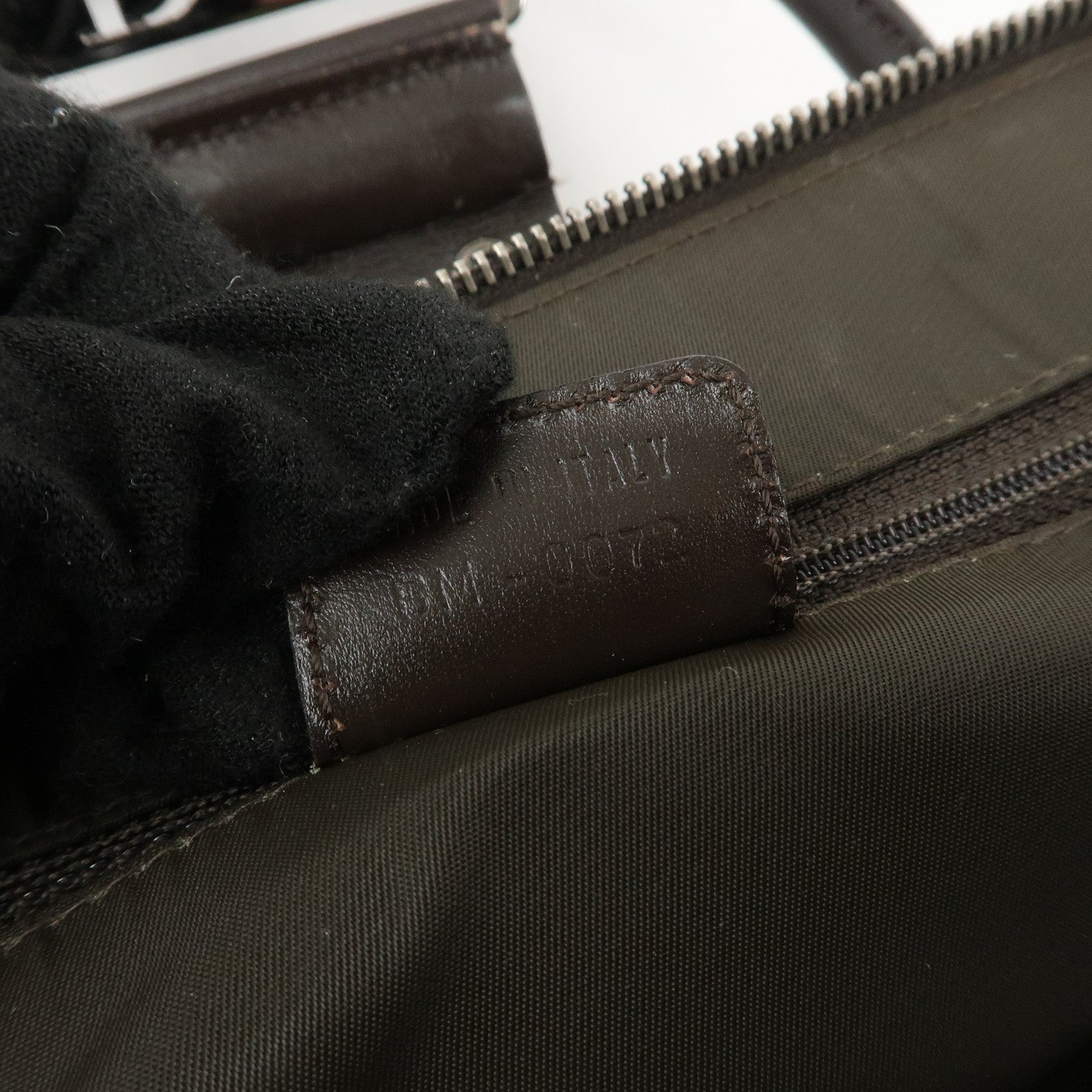 Christian Dior Street Chic Trotter Canvas Leather Hand Bag Brown Used