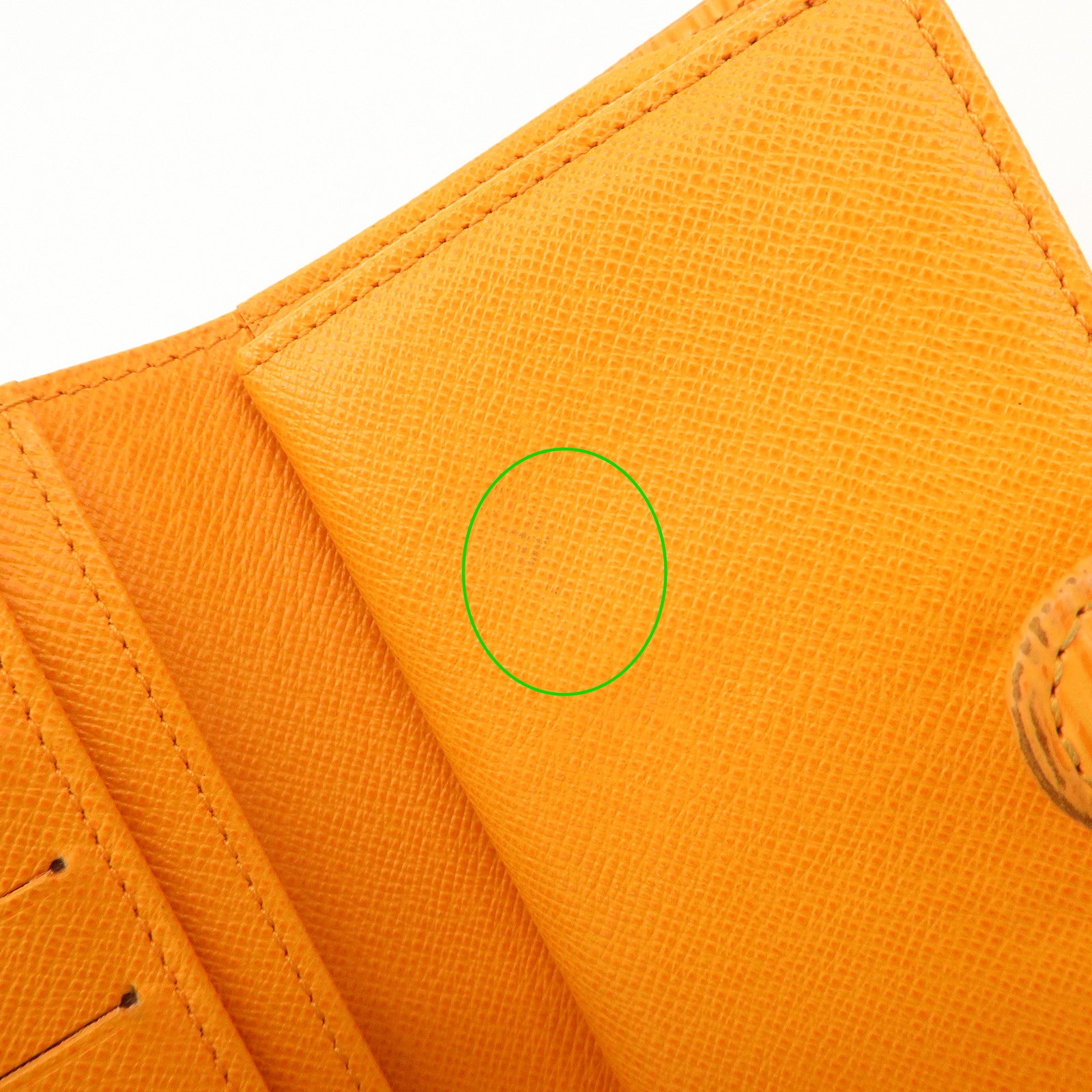 Louis Vuitton Epi Porte Monnaie Viennois Bi-Fold Wallet Mandarin Orange Used
