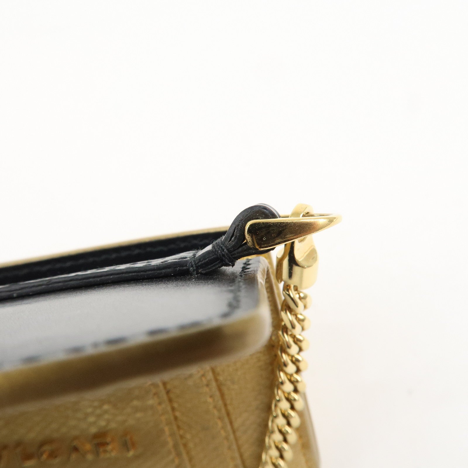 BVLGARI Serpenti Forever Leather Bag Charm Gold