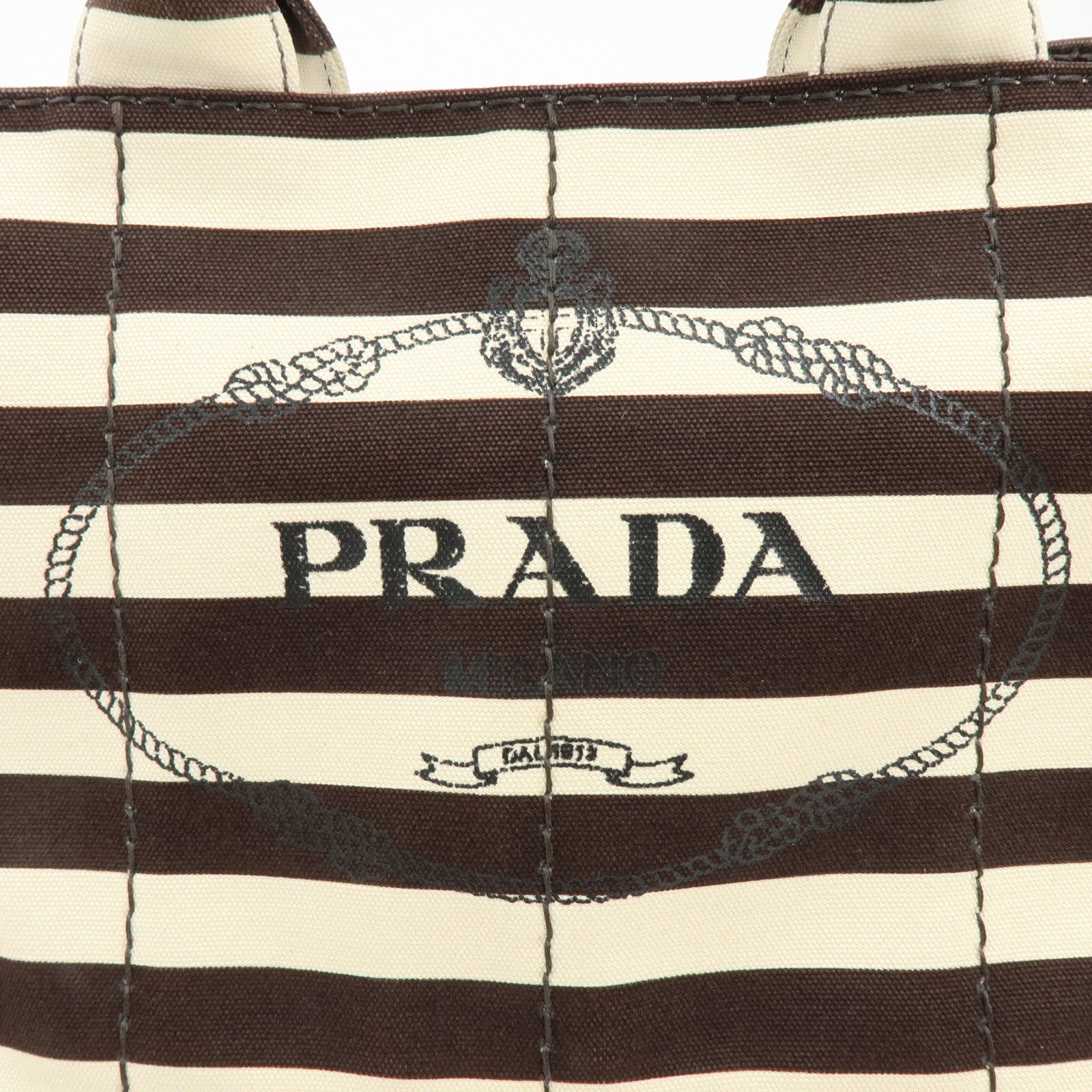 PRADA Canapa Triangle Logo Canvas 2Way Hand Bag Shoulder Bag B2642B