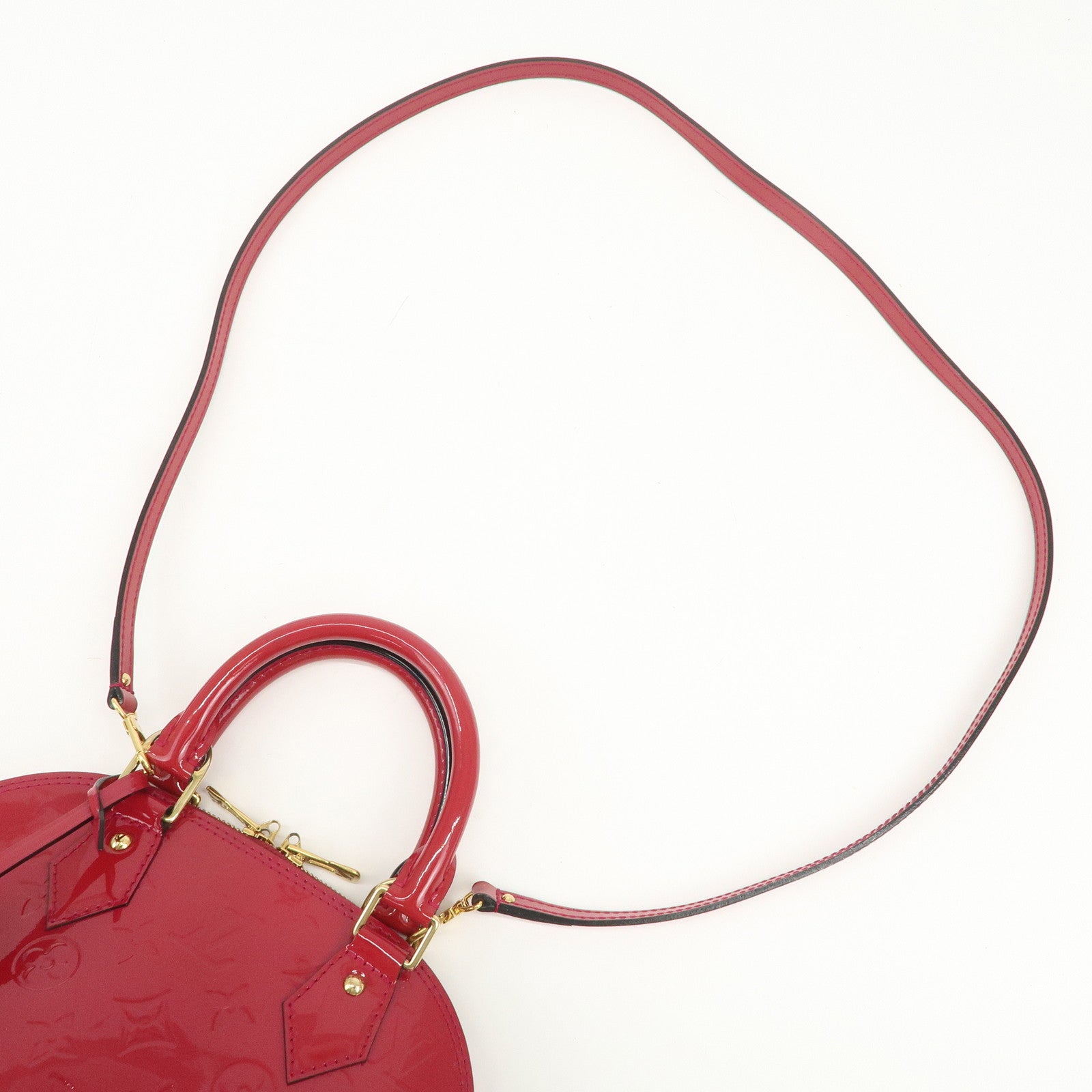 Louis Vuitton Monogram Vernis Alma BB 2Way Bag Rose Indien M91771