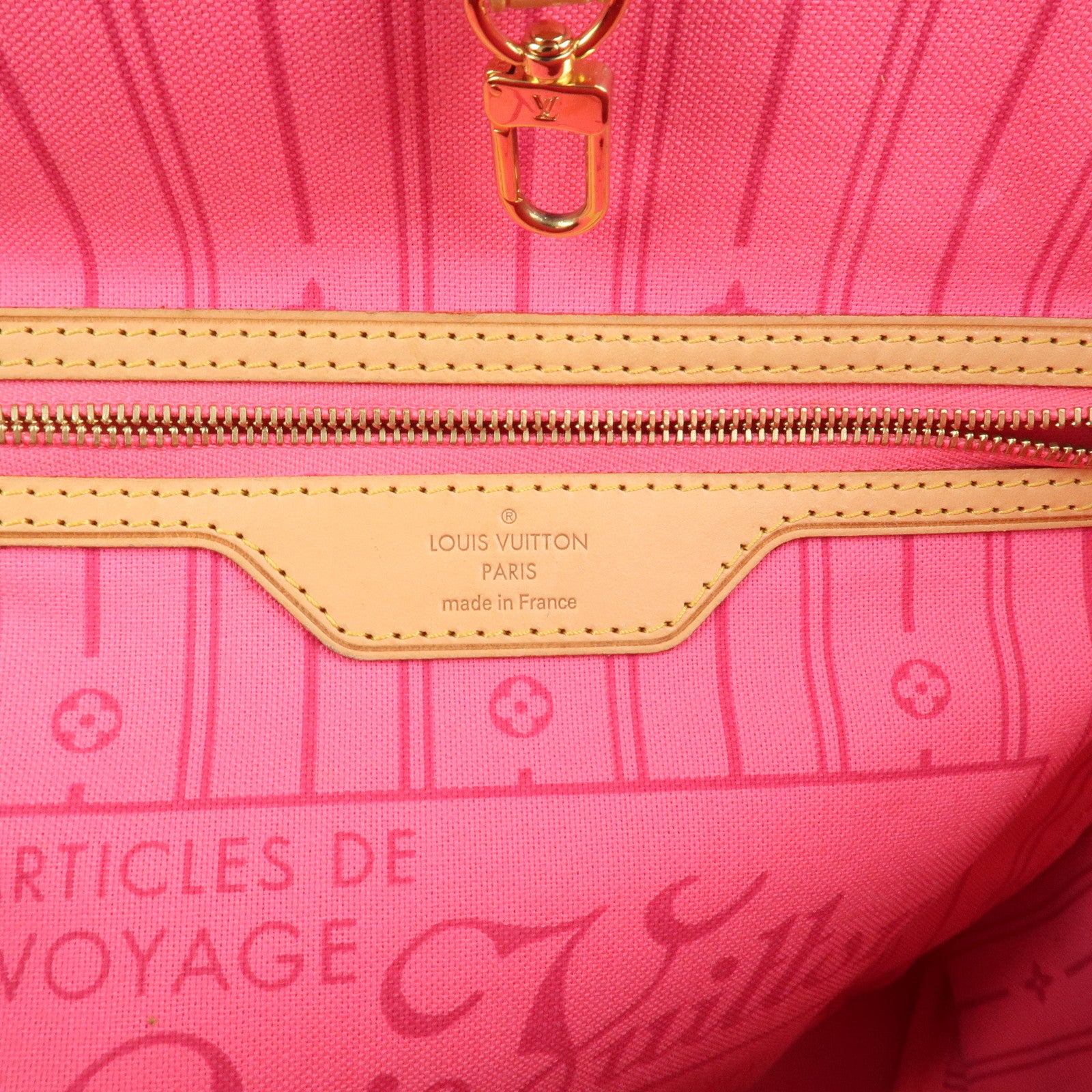 Louis Vuitton Monogram Rose Neverfull MM Tote Shoulder Bag M48613