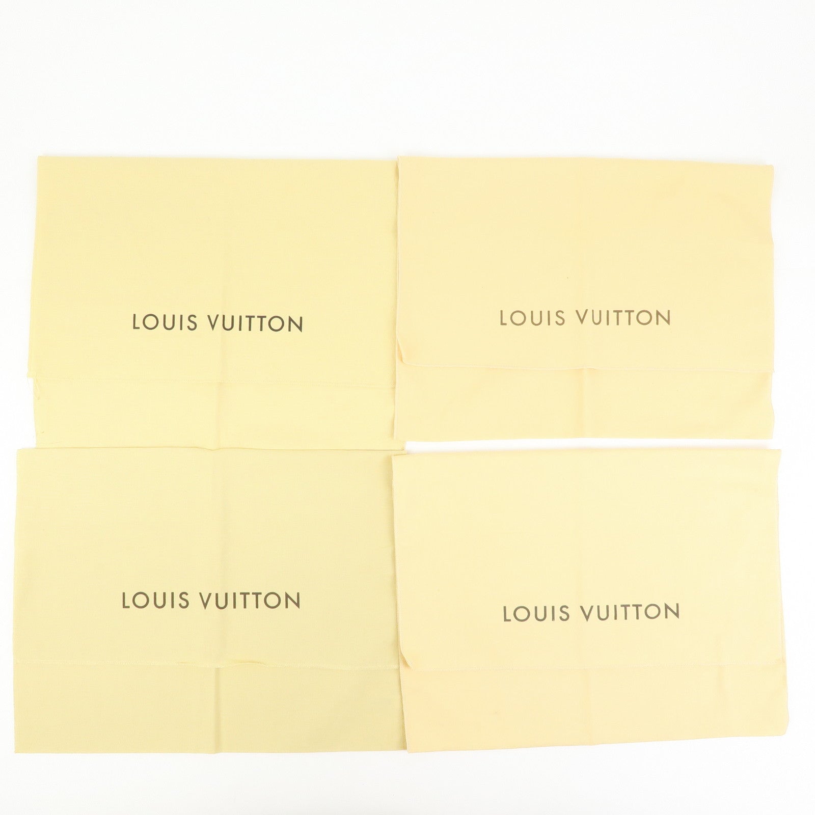 Louis Vuitton Set of 15 Dust Bag Storage Bag Flap Style Beige
