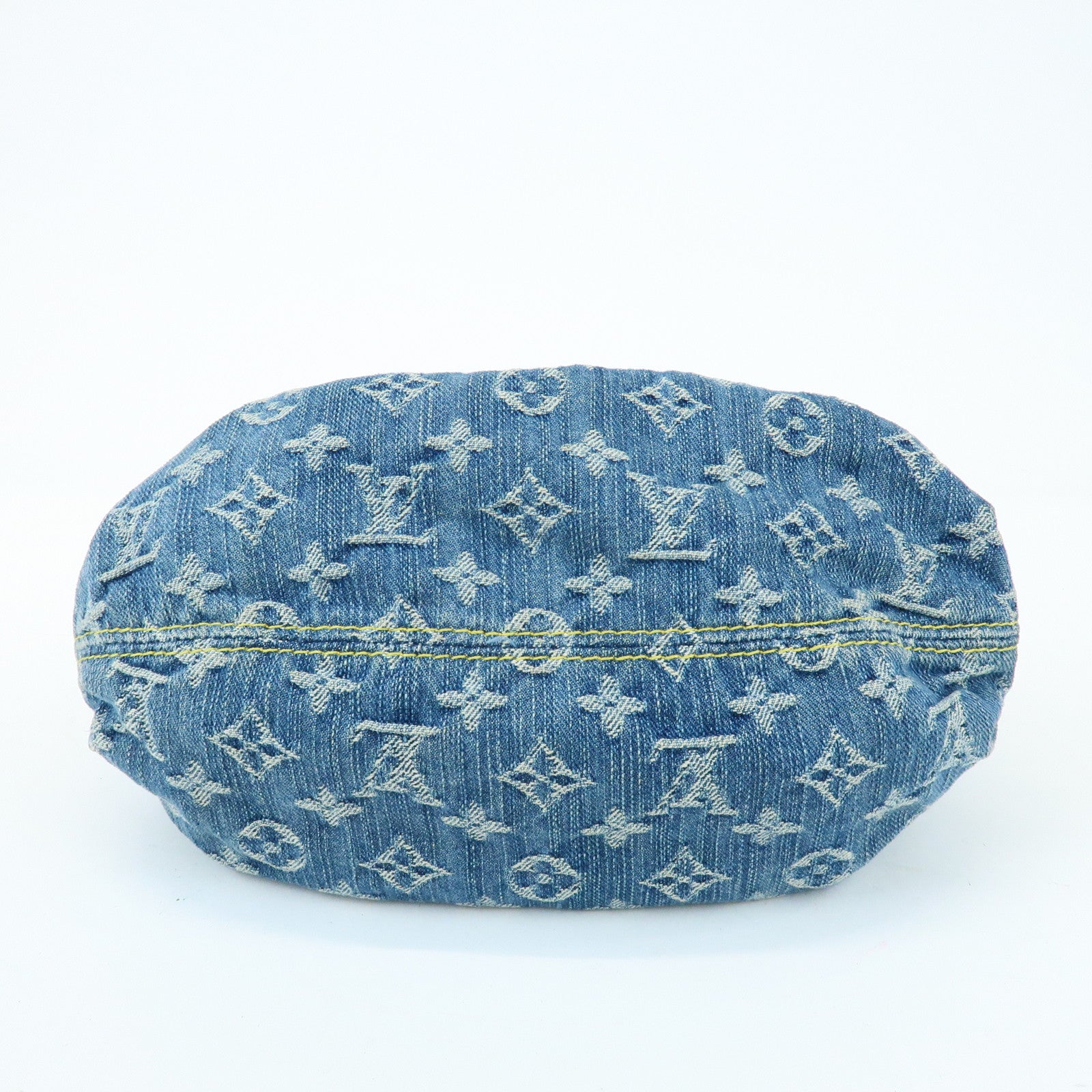 Louis Vuitton Monogram Denim Pleaty Mini Hand Bag Blue M95020
