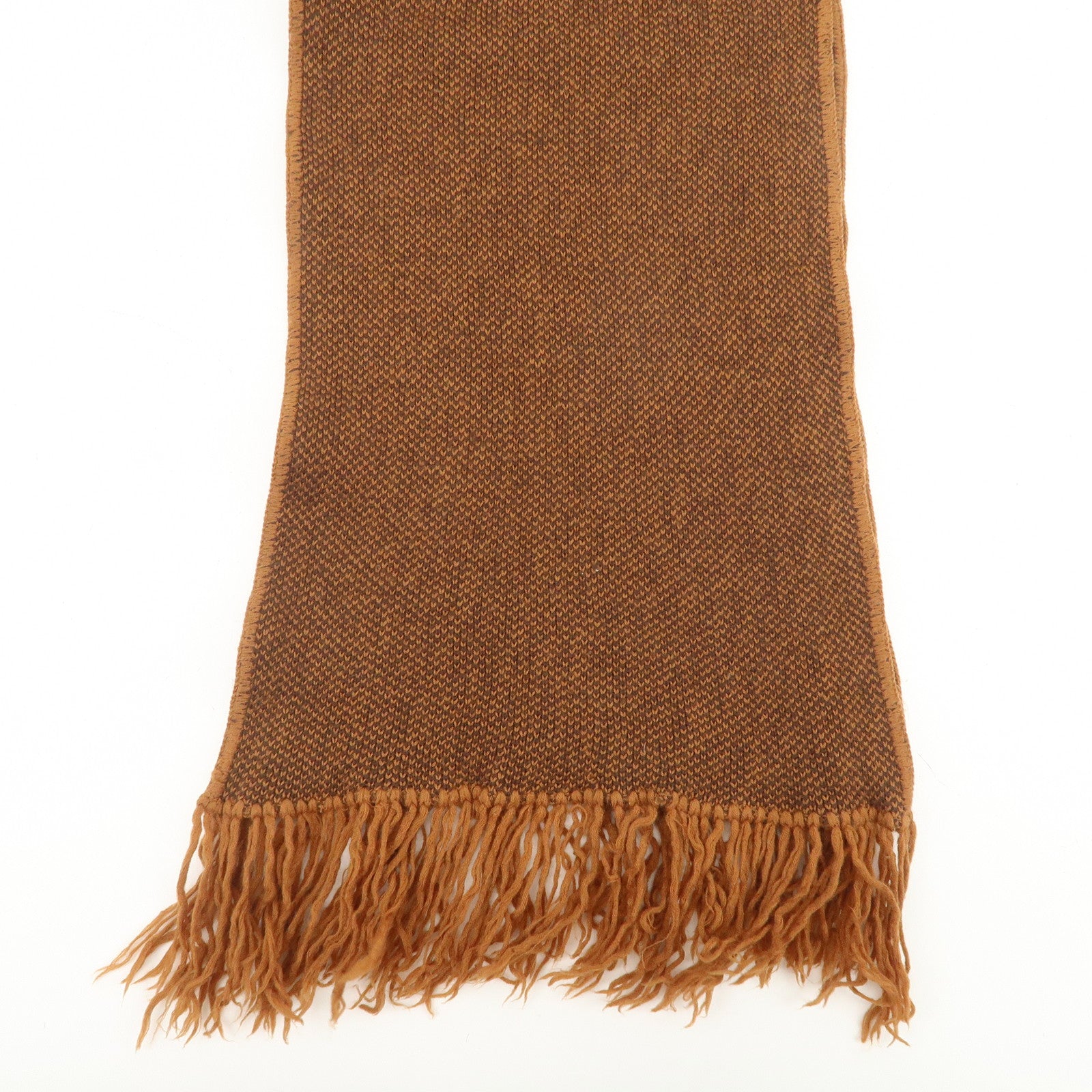 Christian Dior Trotter Wool 100% Scarf Brown