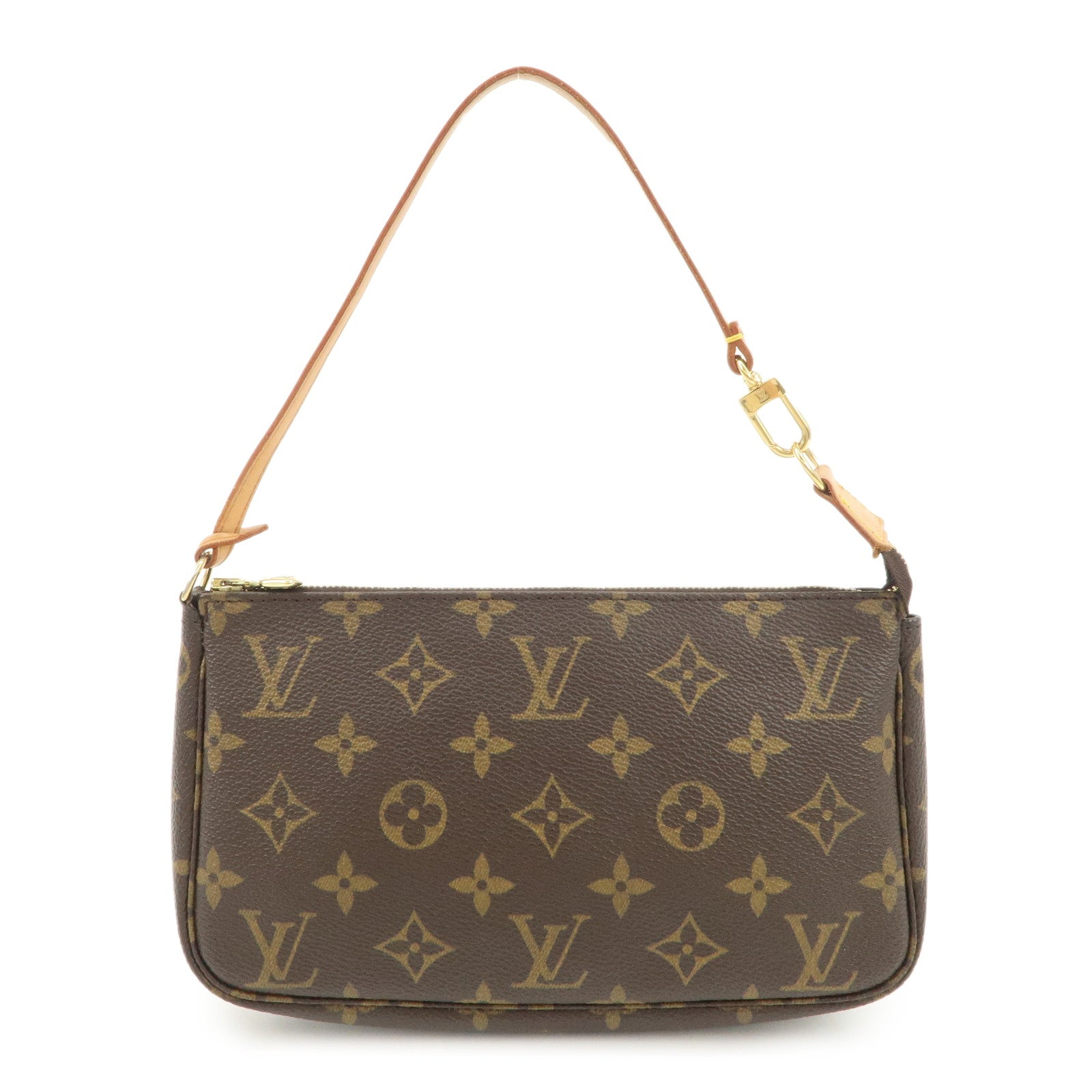 Louis Vuitton Monogram Pochette Accessoires Hand Bag Pouch M51980 Used