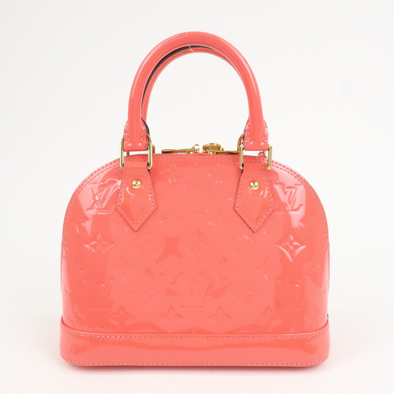 Louis Vuitton Monogram Vernis Alma BB 2Way Bag Hand Bag Rose Rich M90259