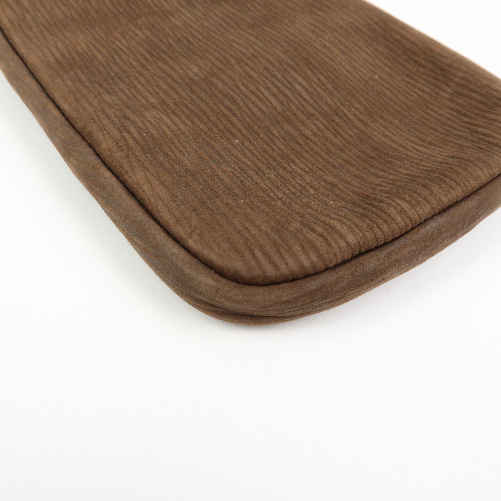 LOEWE Velazquez Suede Leather Pouch Glasses Case Brown Black
