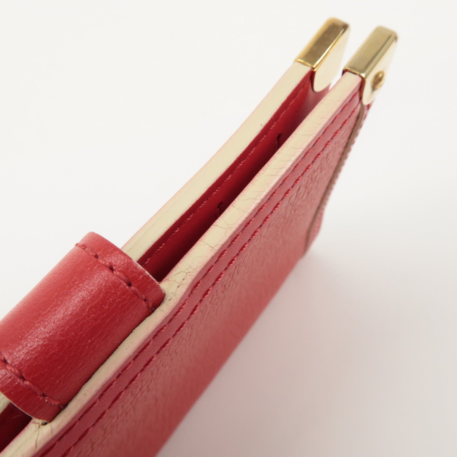 Louis Vuitton Suhari Leather Agenda PM Planner Cover Red Used