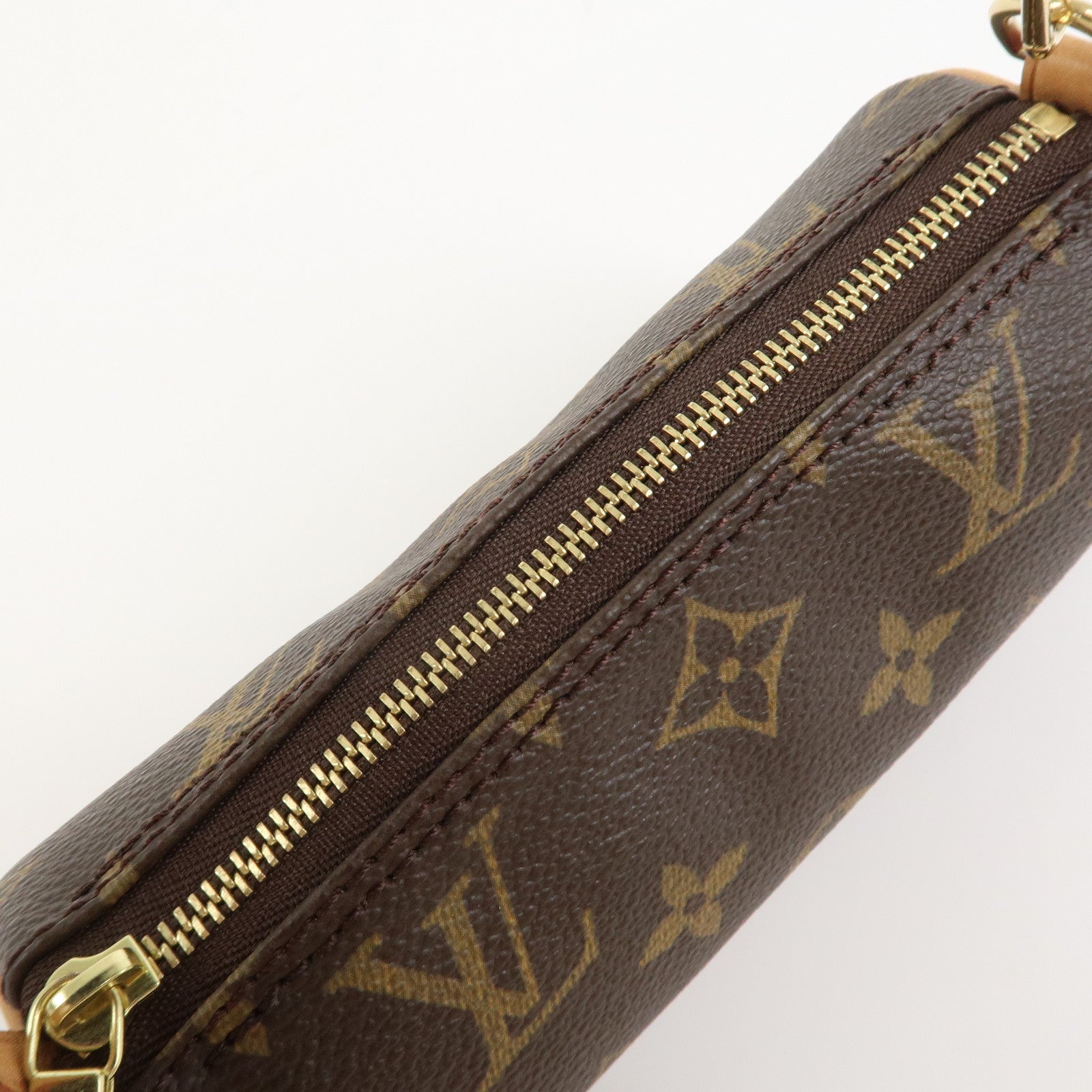 Louis Vuitton Monogram Mini Pouch for Papillon Bag Brown