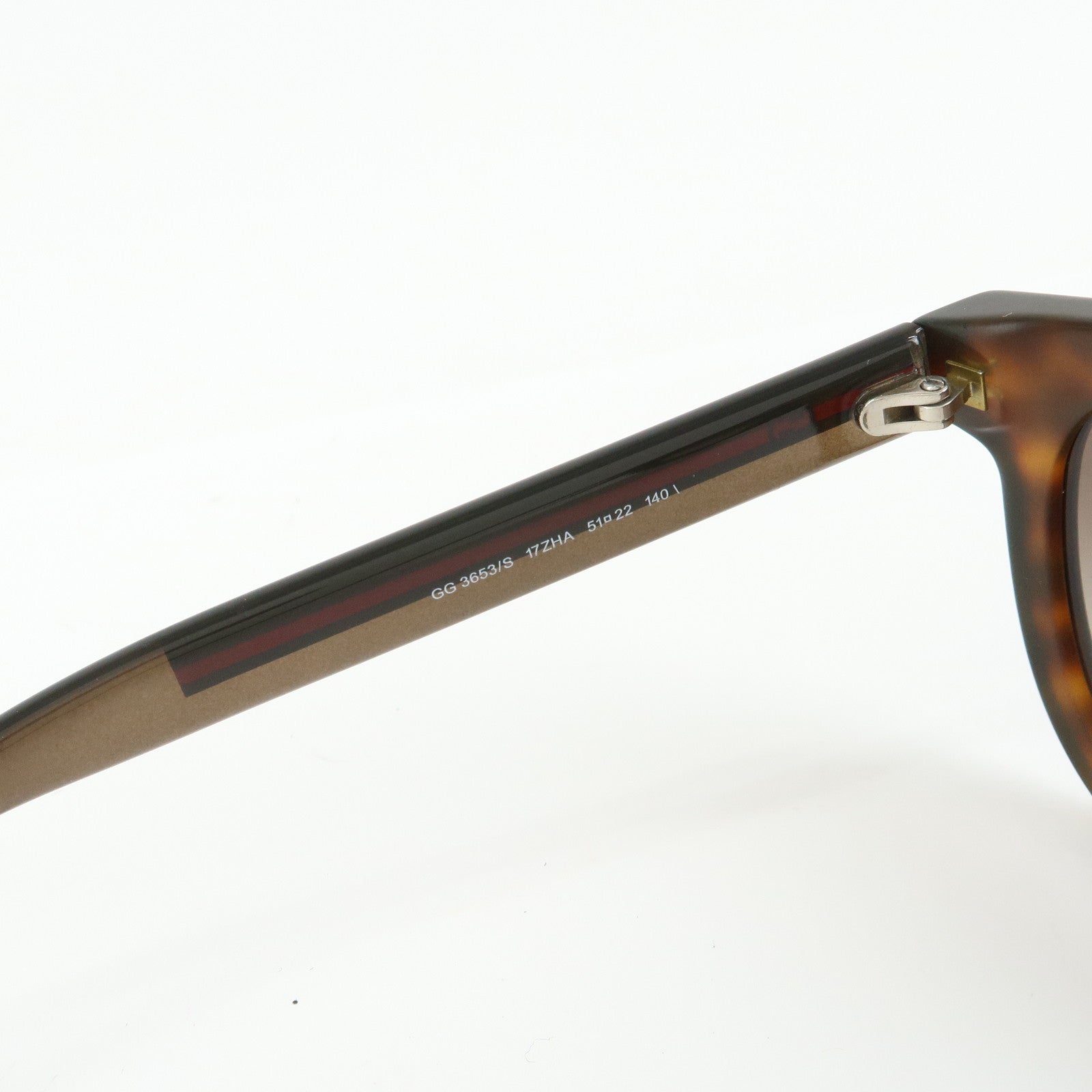 GUCCI Sherry Interlocking G Plastic Sunglasses Brown GG3653/S 51□22