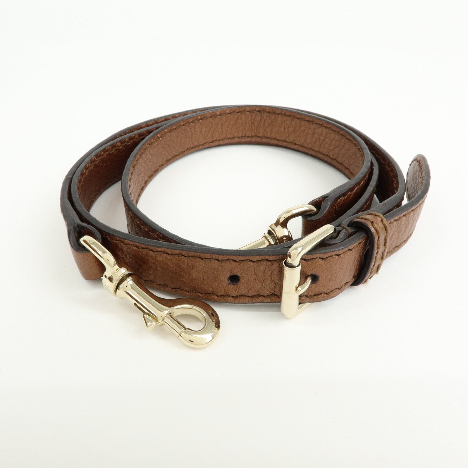 GUCCI Sukey Interlocking G Leather 2Way Shoulder Bag Bronze 247902