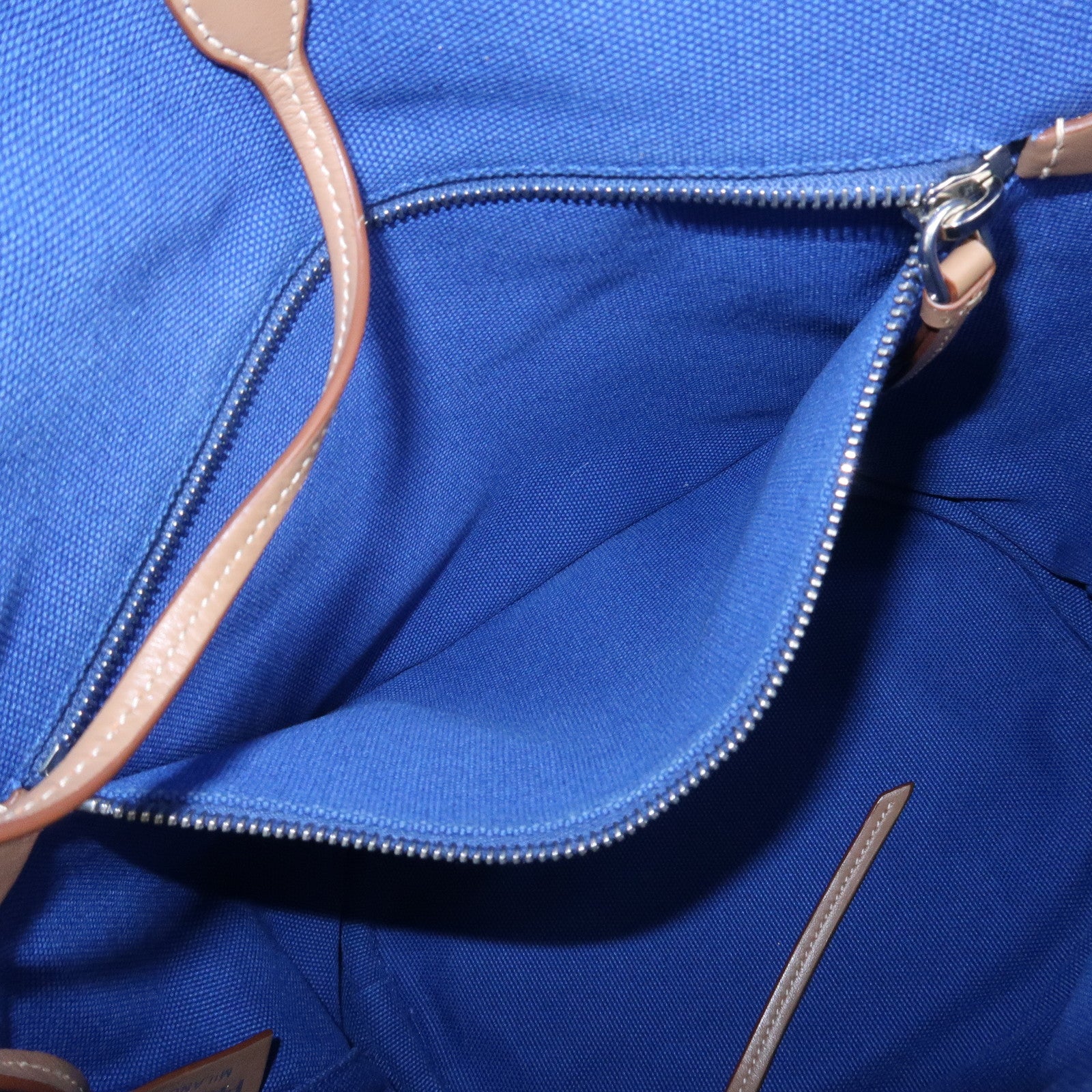 PRADA Canapa Canvas 2Way Bag Hand Bag Shoulder Bag Blue 1BG186