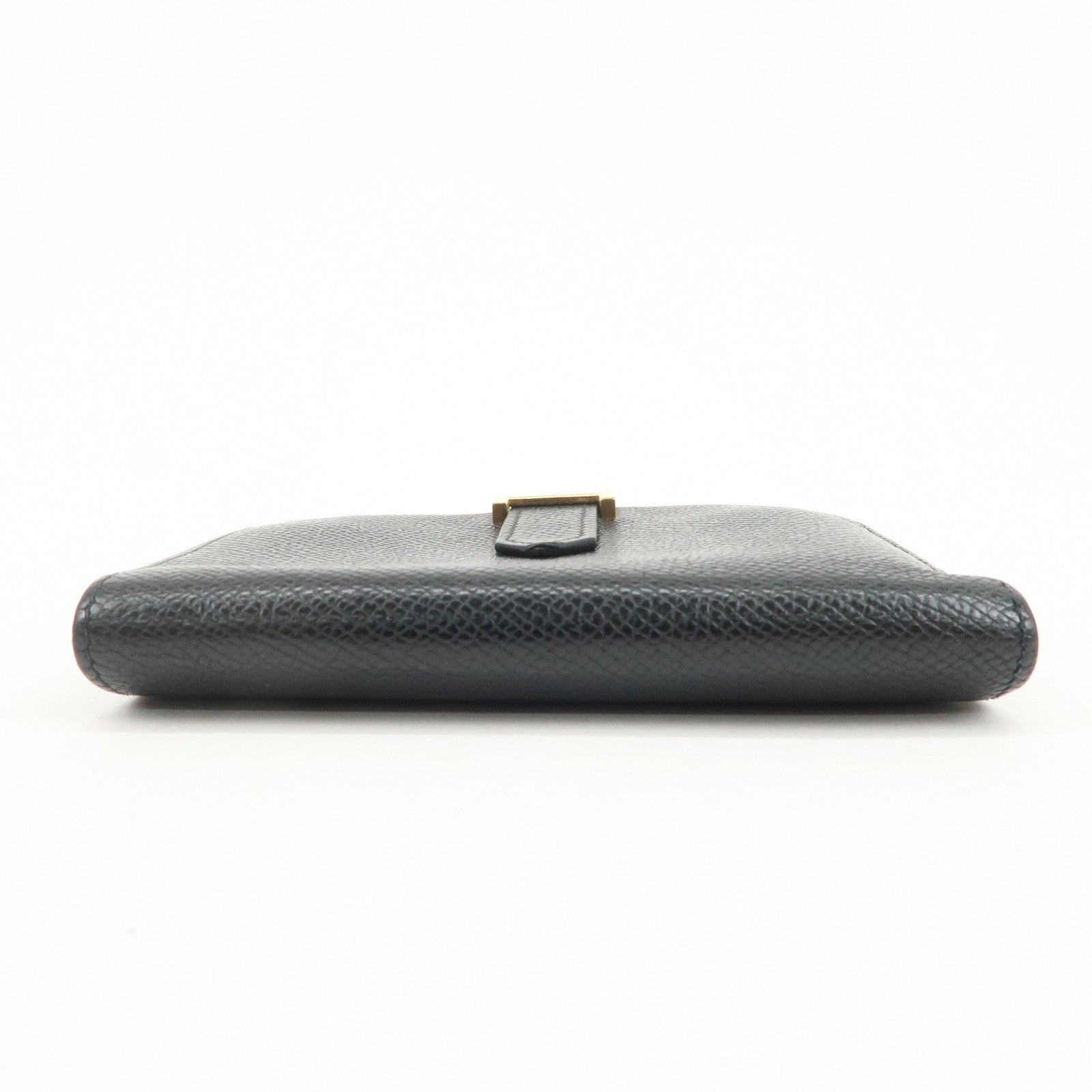 HERMES Bearn Mini Veau Epsom Bi-fold Compact Wallet Z Stamped Black