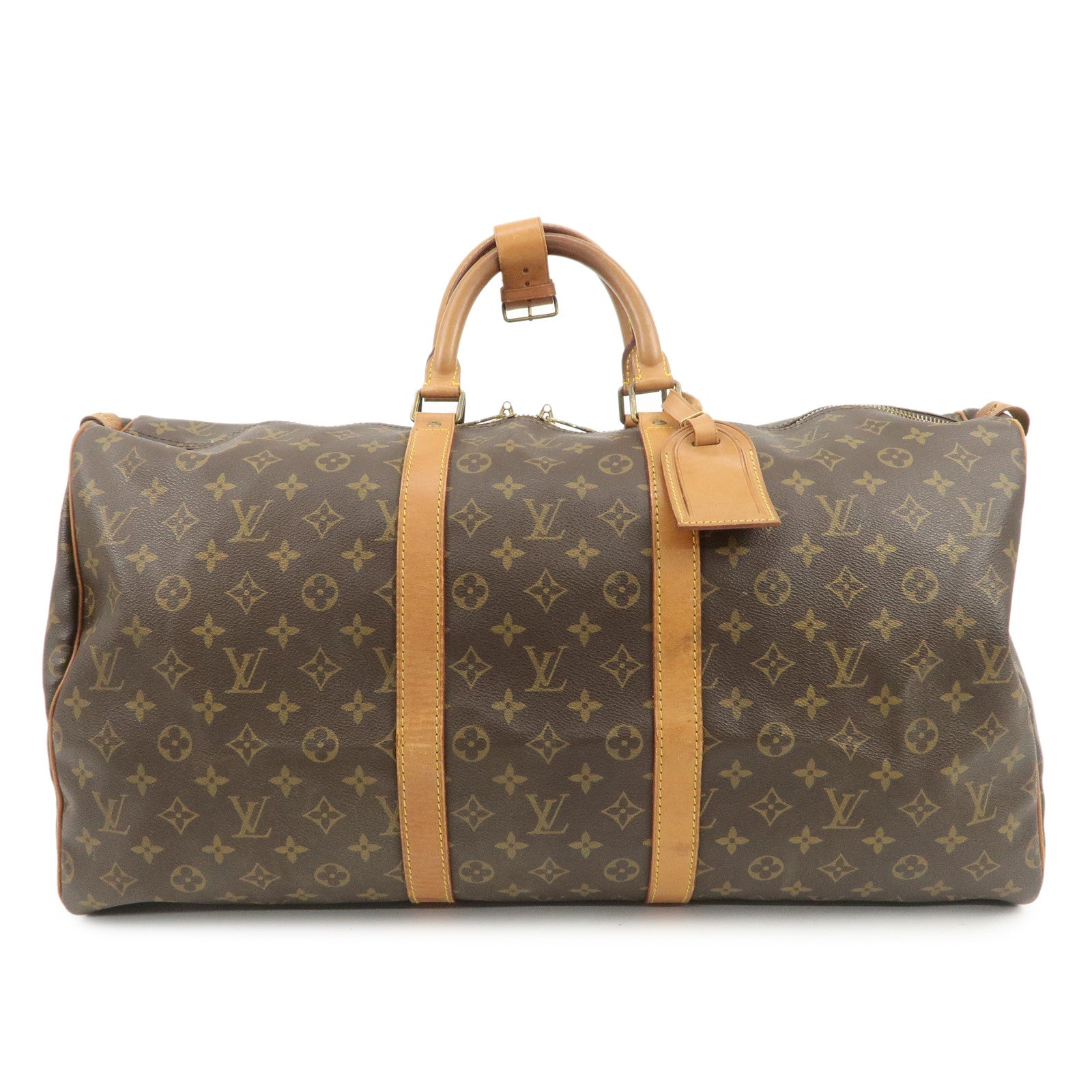 Louis Vuitton Monogram Keep All 55 Boston Bag Brown M41424