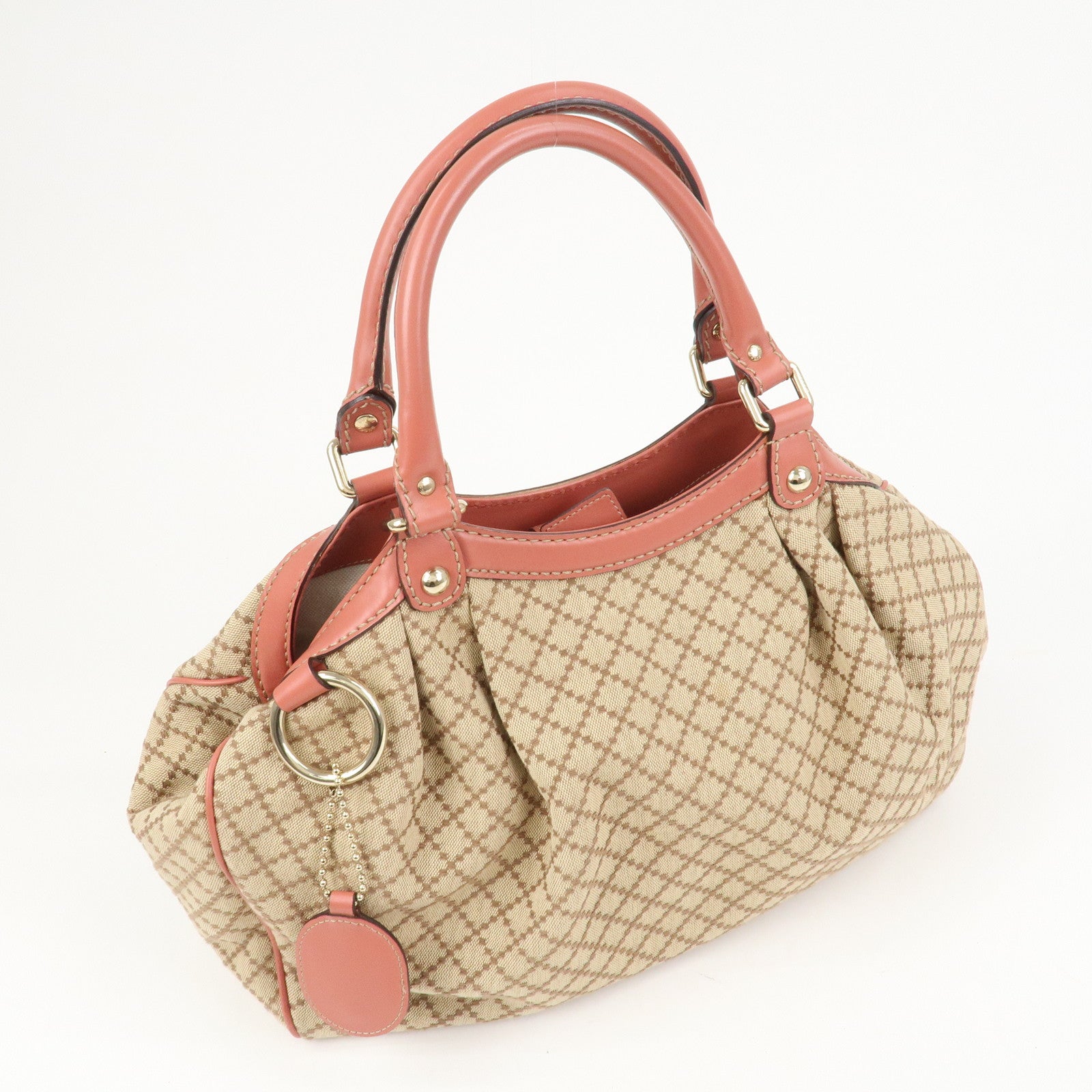 GUCCI Diamante Sukey Interlocking G Tote Bag Hand Bag 211944