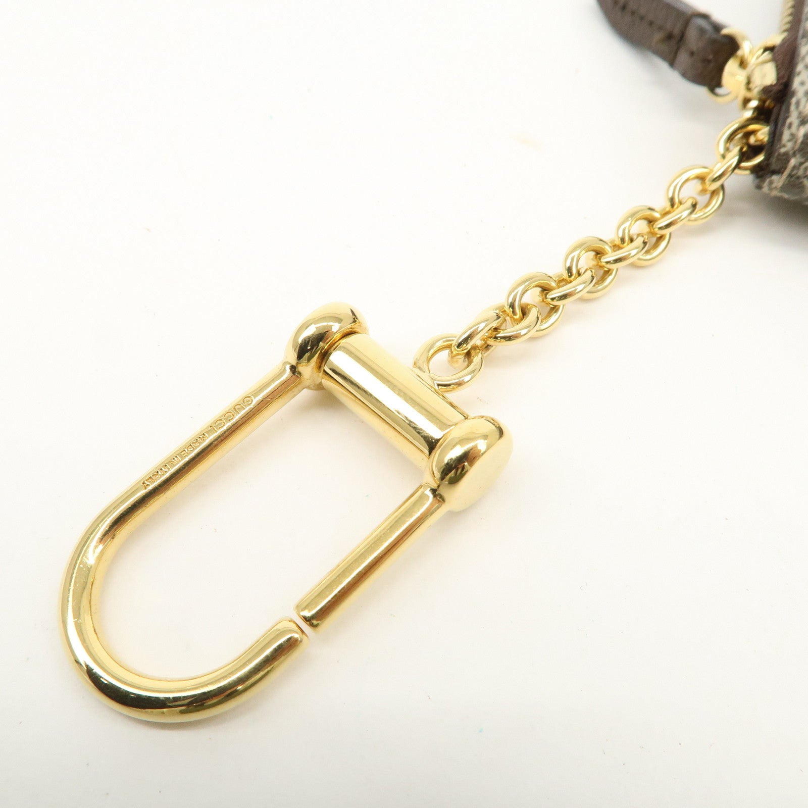 GUCCI GG Supreme Leather Coin Case Key Case 772321 Used