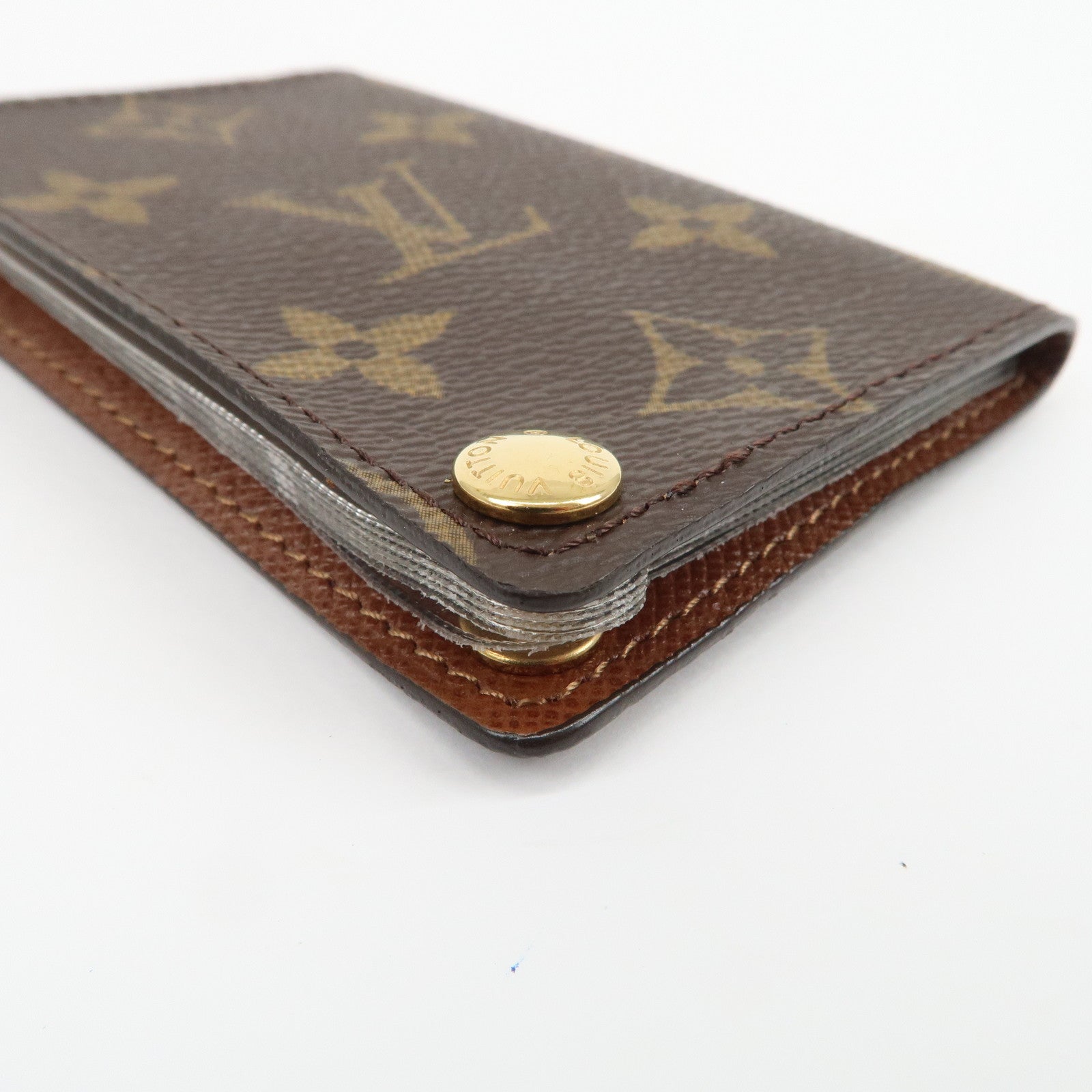 Louis Vuitton Monogram Porte Cartes Credit Pression Brown M60937
