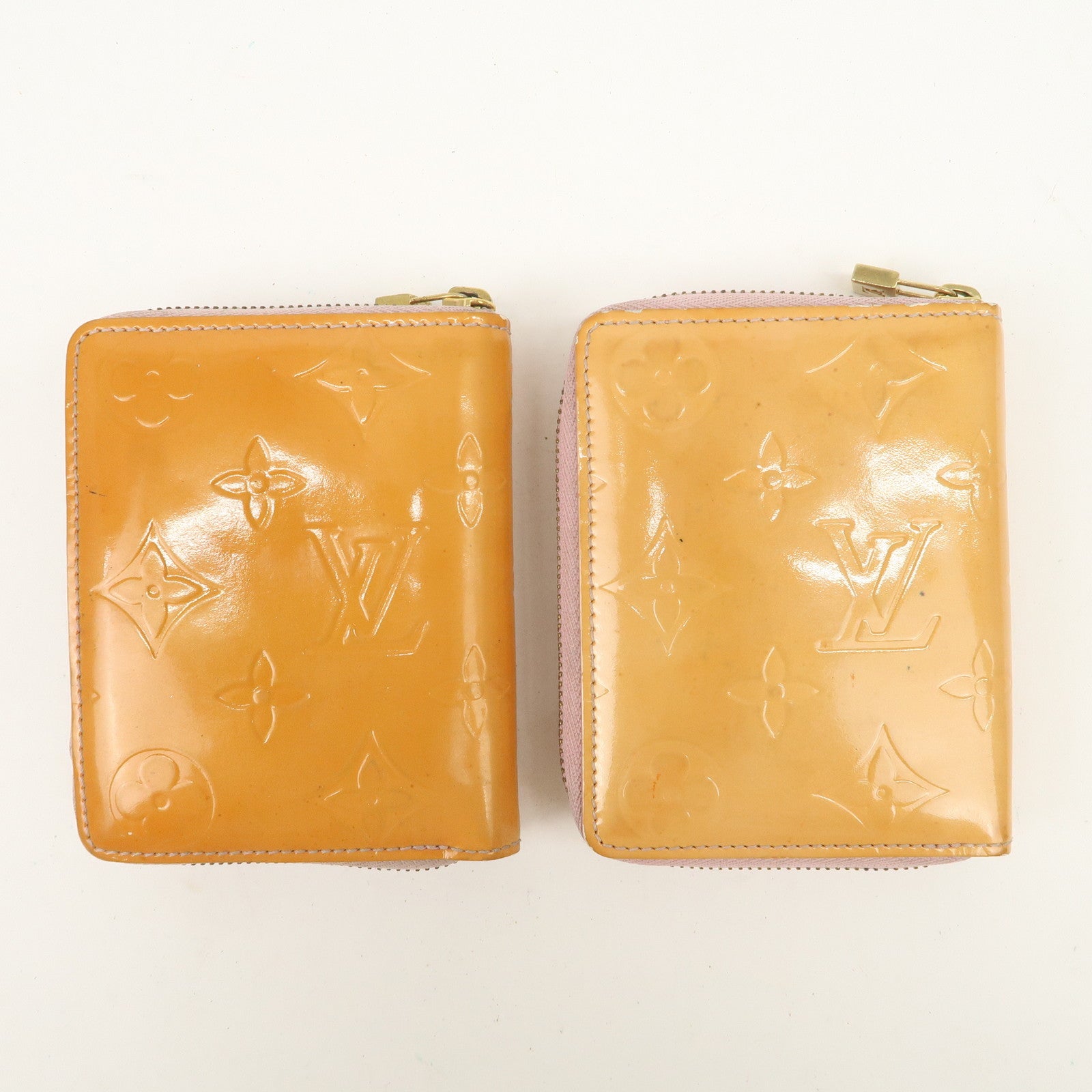 Louis Vuitton Monogram Vernis Set Of 2 Zippy Wallet M91045 Used