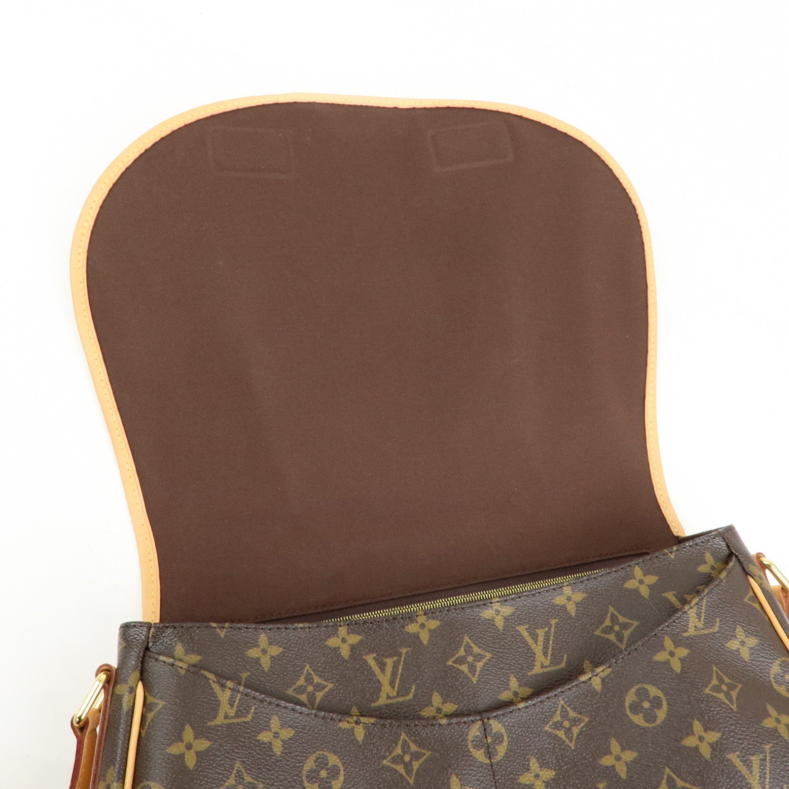 Louis Vuitton Monogram Menilmontant MM Shoulder Bag Brown M40473