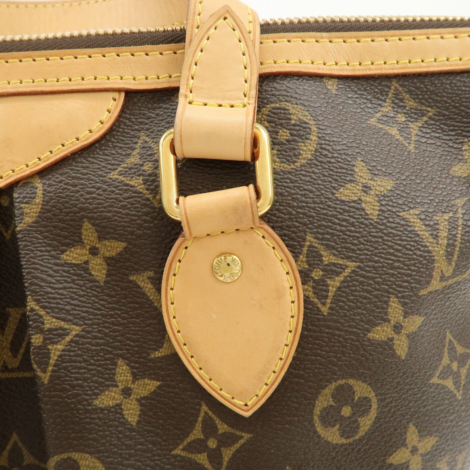 Louis Vuitton Monogram Palermo PM 2Way Hand Bag Brown M40145