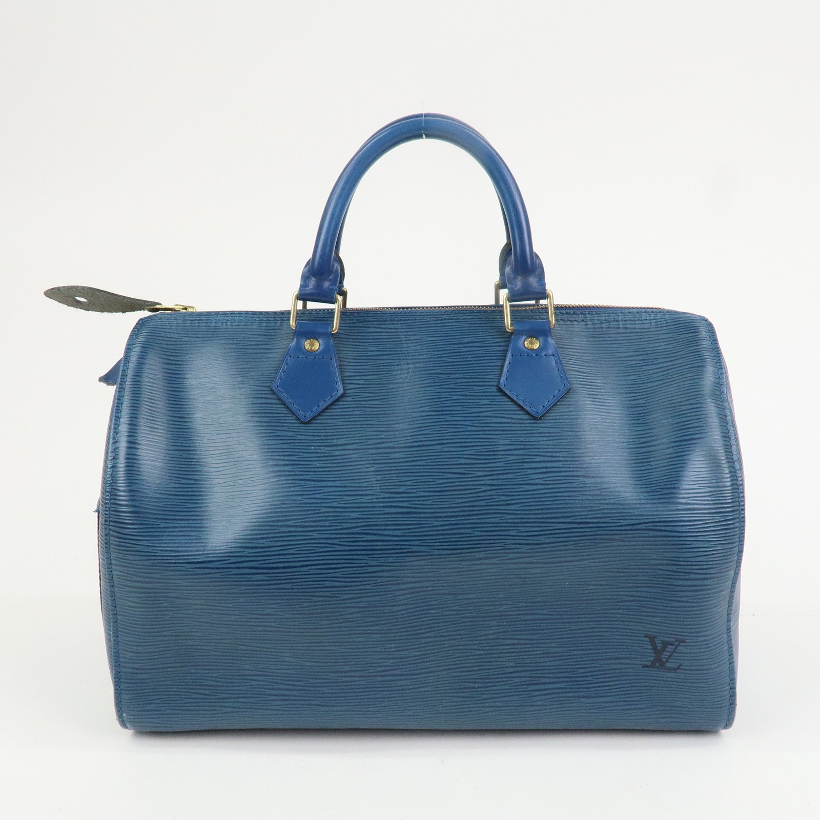 Louis Vuitton Epi Speedy 30 Hand Bag Boston Bag Toledo Blue M43005