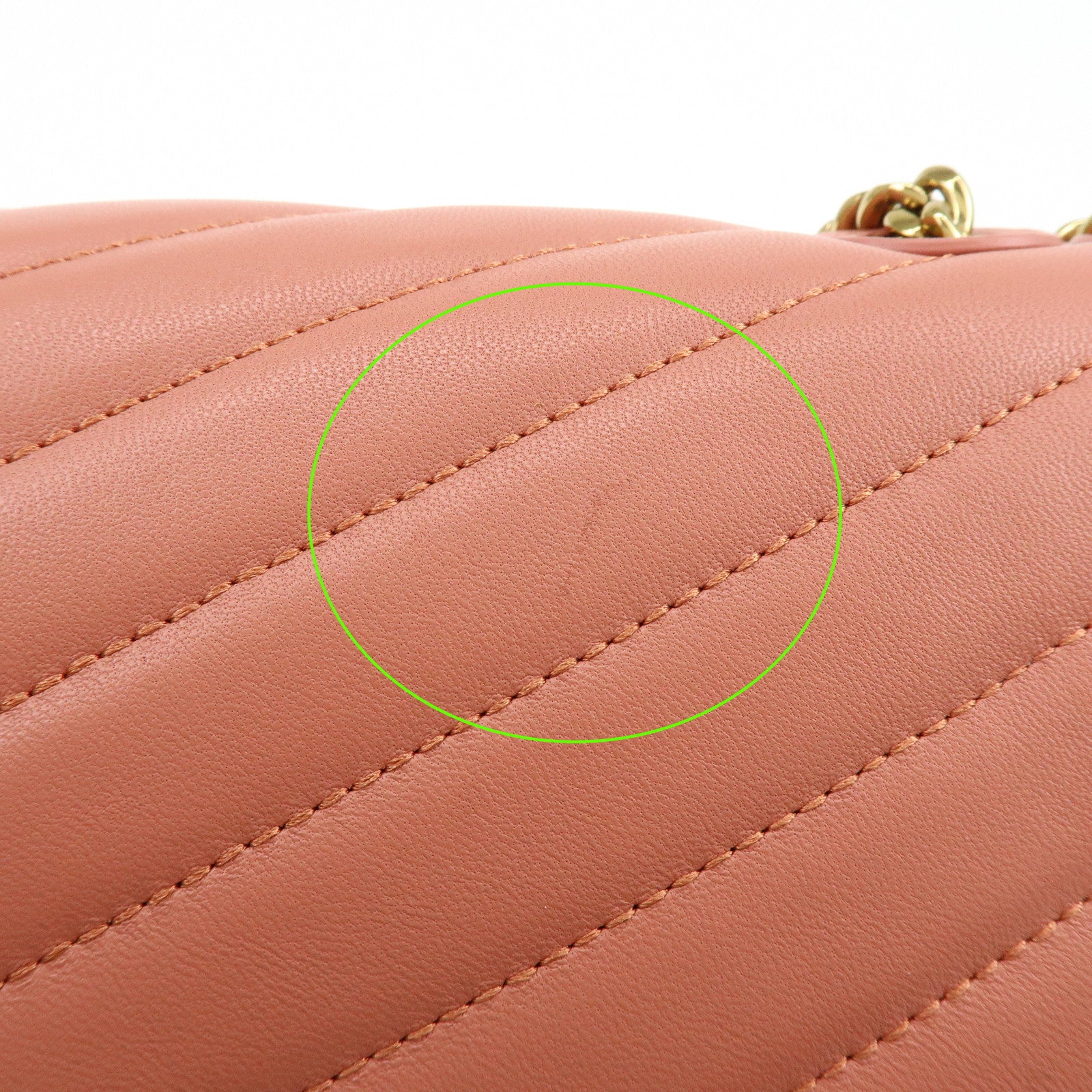 TORY BURCH Double T Kira Leather Chain Shoulder Bag Hand Bag Pink