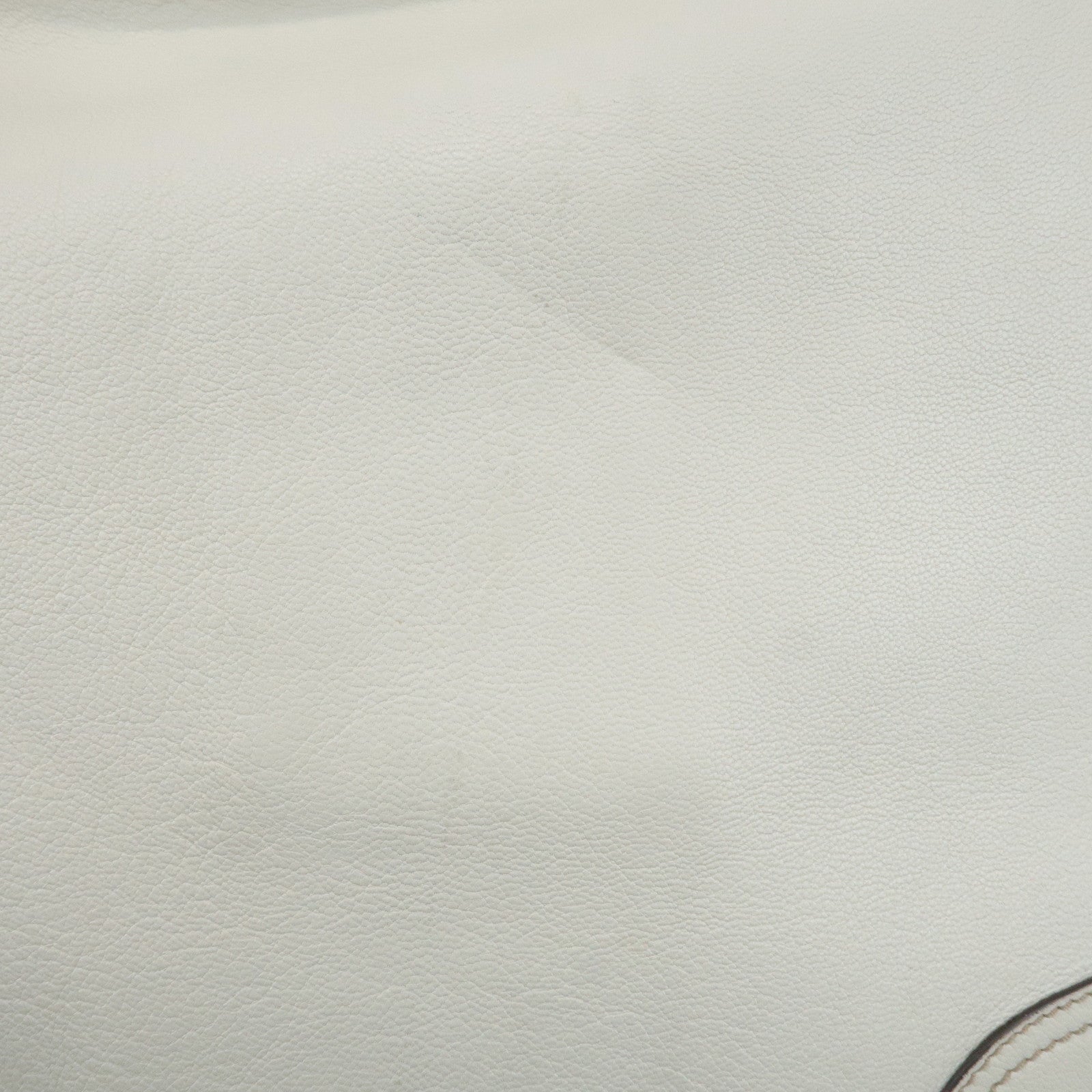 GUCCI Sherry Princy Leather Shoulder Bag White 162882 Used