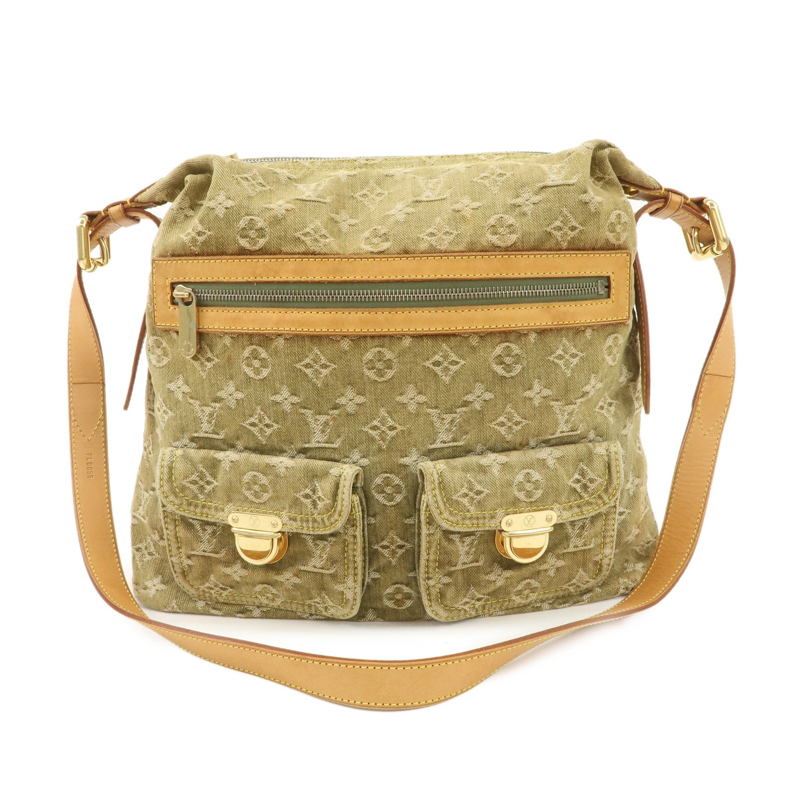 Louis Vuitton Monogram Denim Baggy GM Shoulder Bag Lichen M95211 Used
