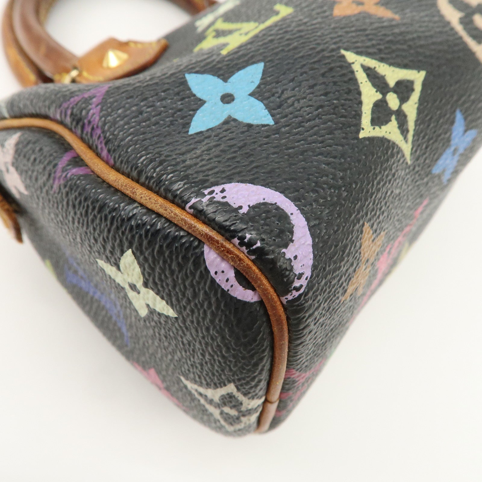 Louis Vuitton Monogram Multi Color Mini Speedy Mini Bag Noir M92644 Used