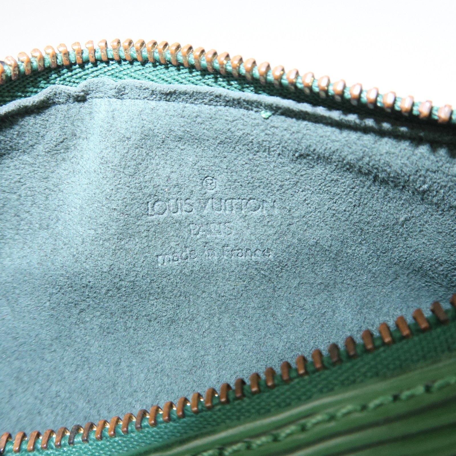 Louis Vuitton Epi Mini Pouch For Soufflot Hand Bag Borneo Green