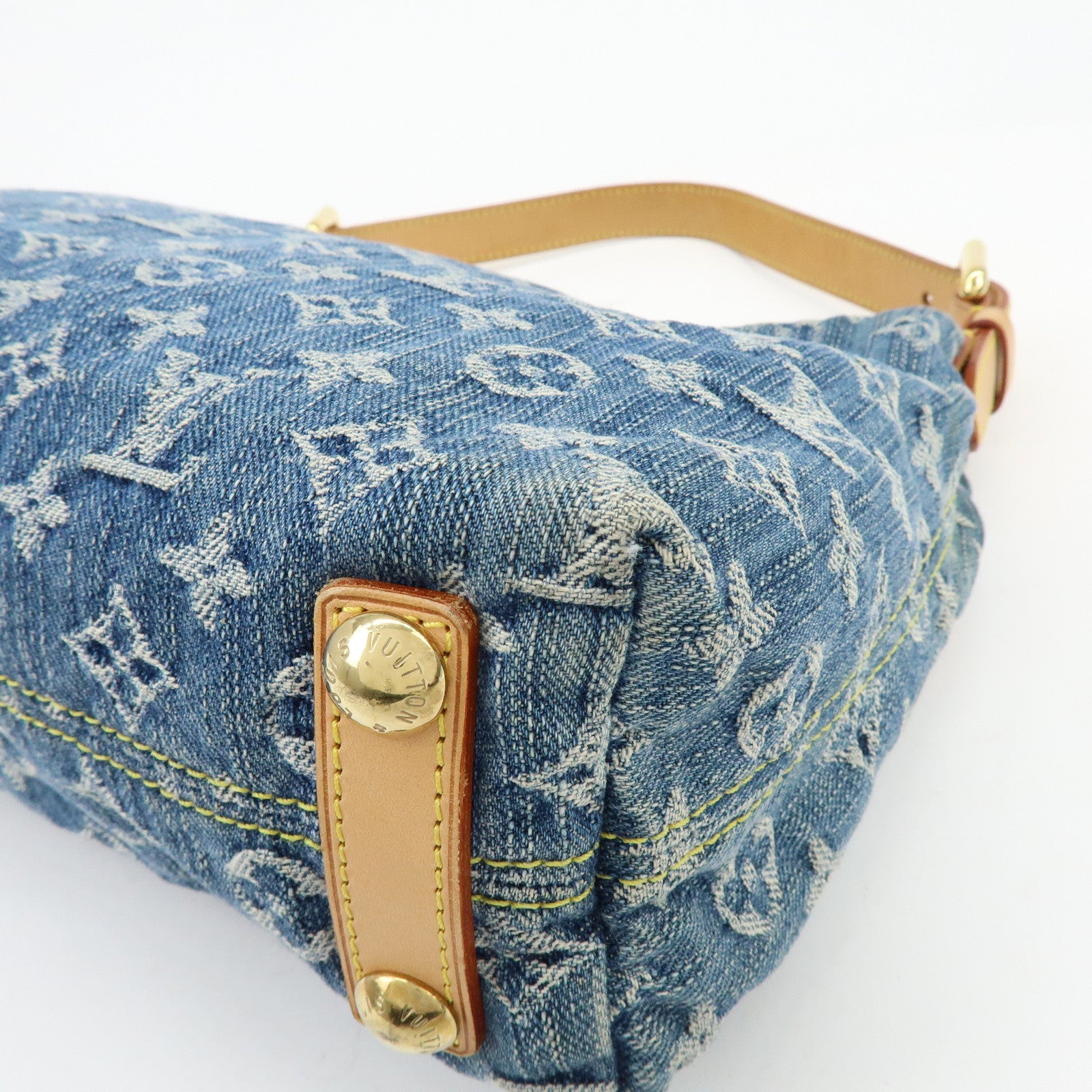 Louis Vuitton Monogram Denim Baggy PM 2Way Bag Shoulder Bag M95049