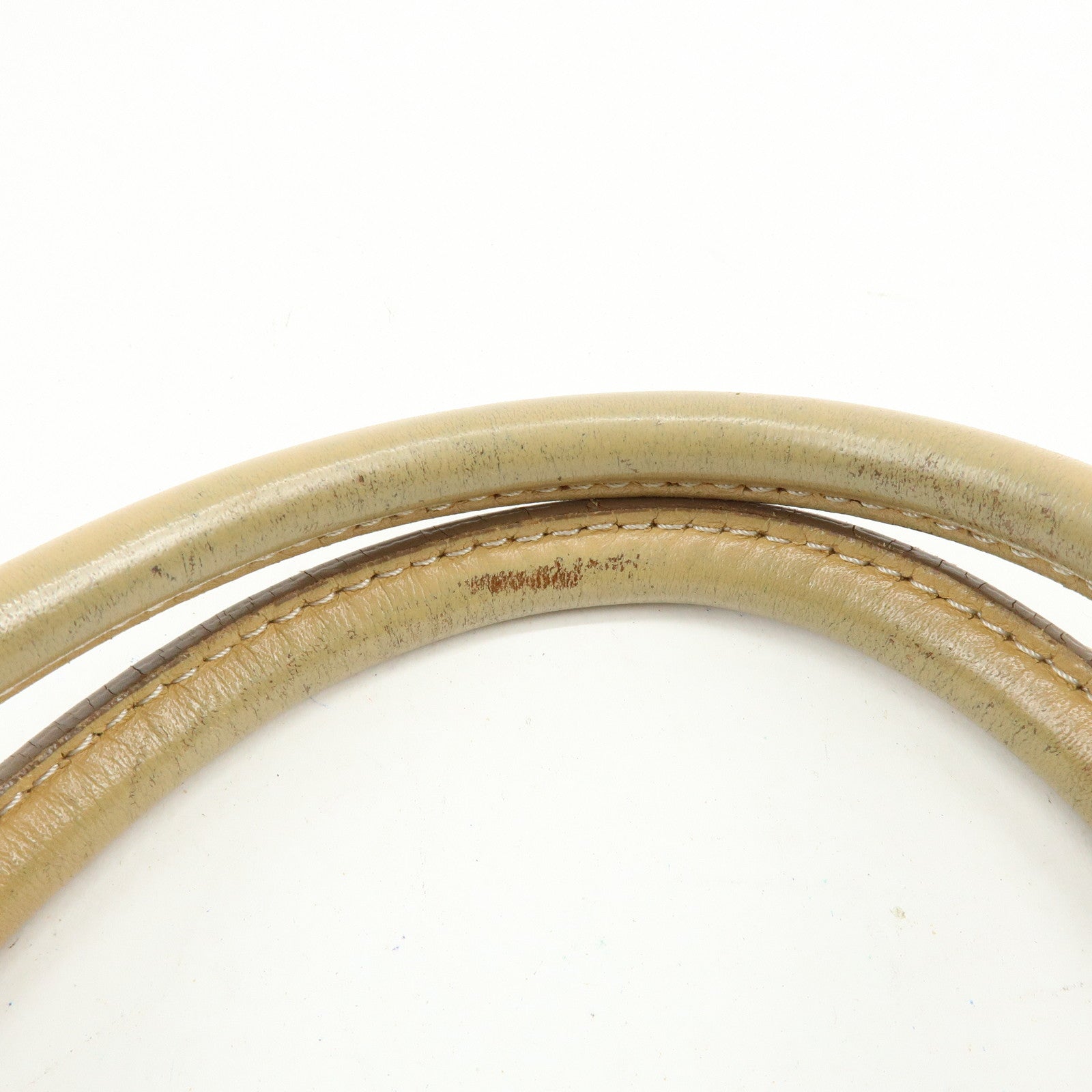 BURBERRY Canvas Leather Hand Bag Tote Bag Beige Light Beige