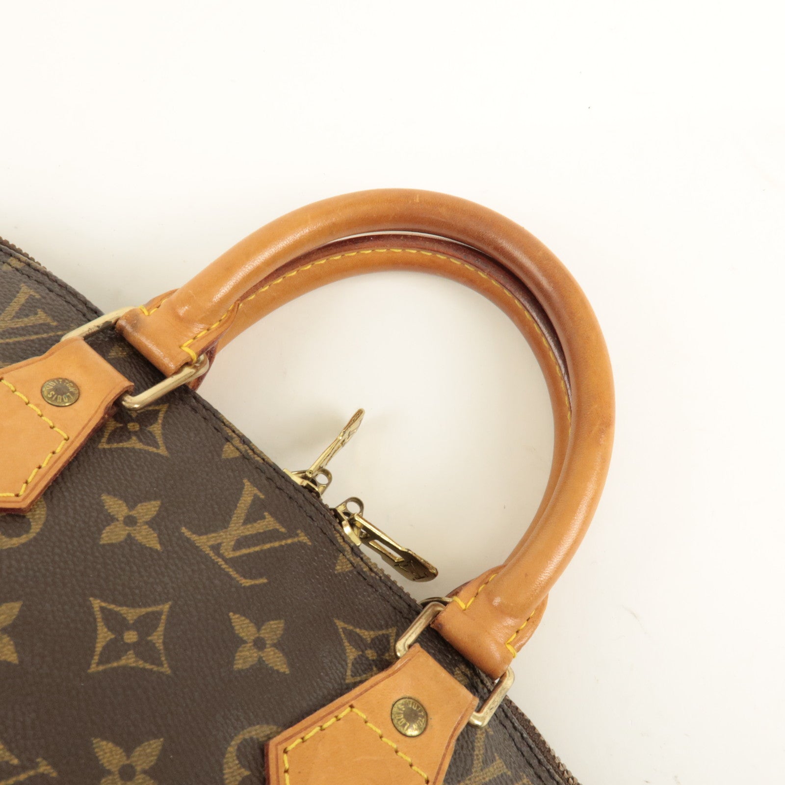 Louis Vuitton Monogram Alma Hand Bag Brown M51130 Used