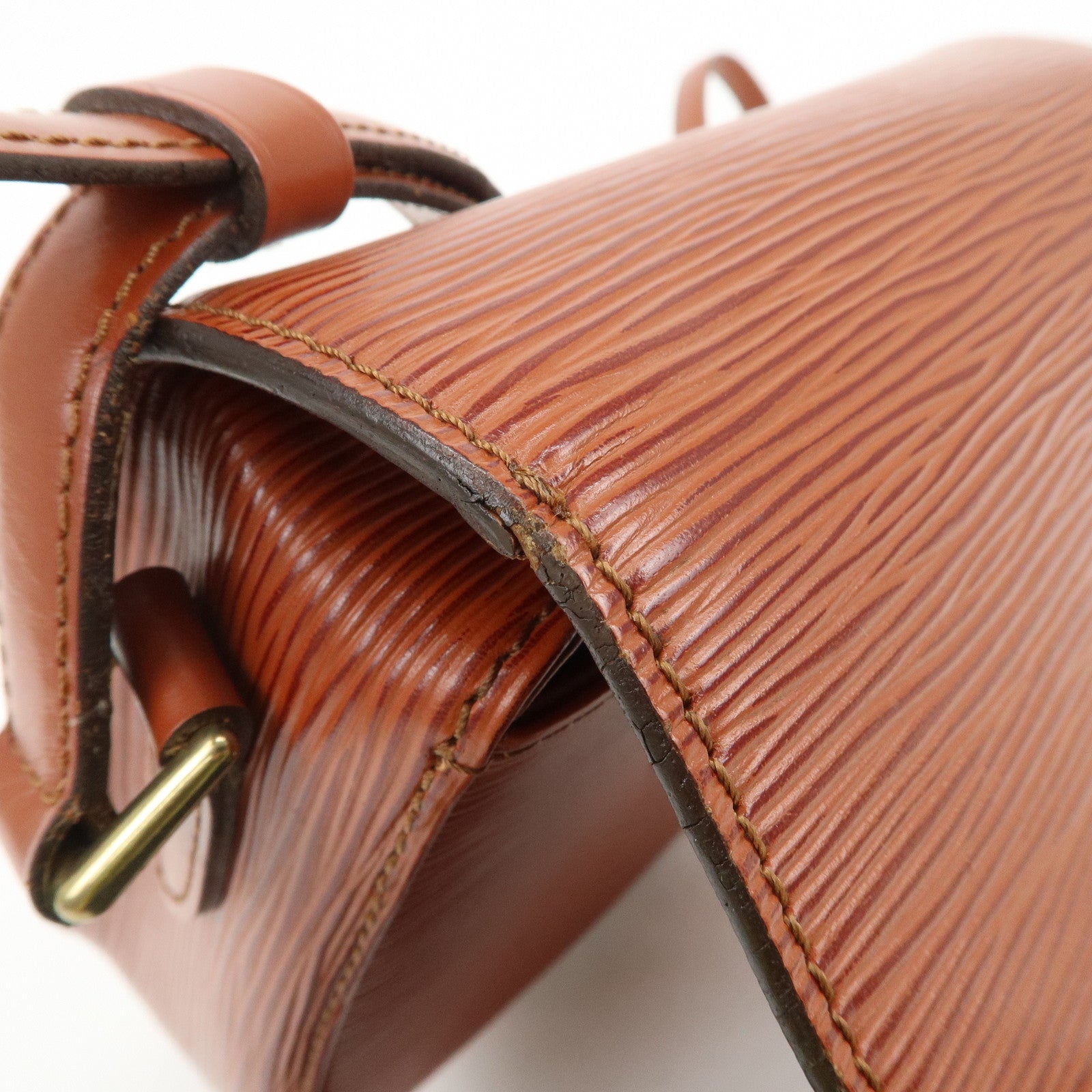 Louis Vuitton Epi Mini Saint Cloud Shoulder Bag Kenya Brown M52213