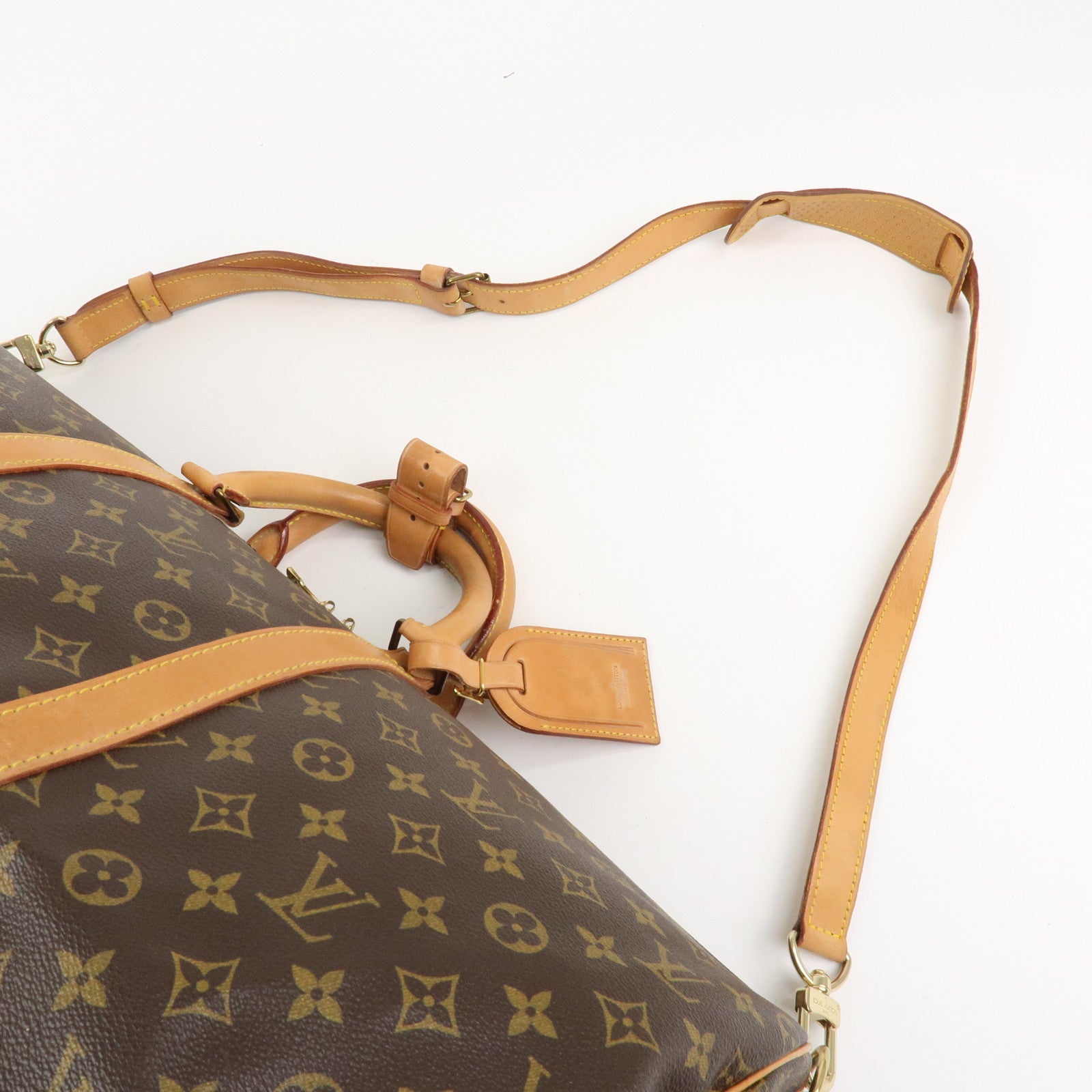 Louis Vuitton Monogram Keep All Bandouliere 55 Boston Bag M41414