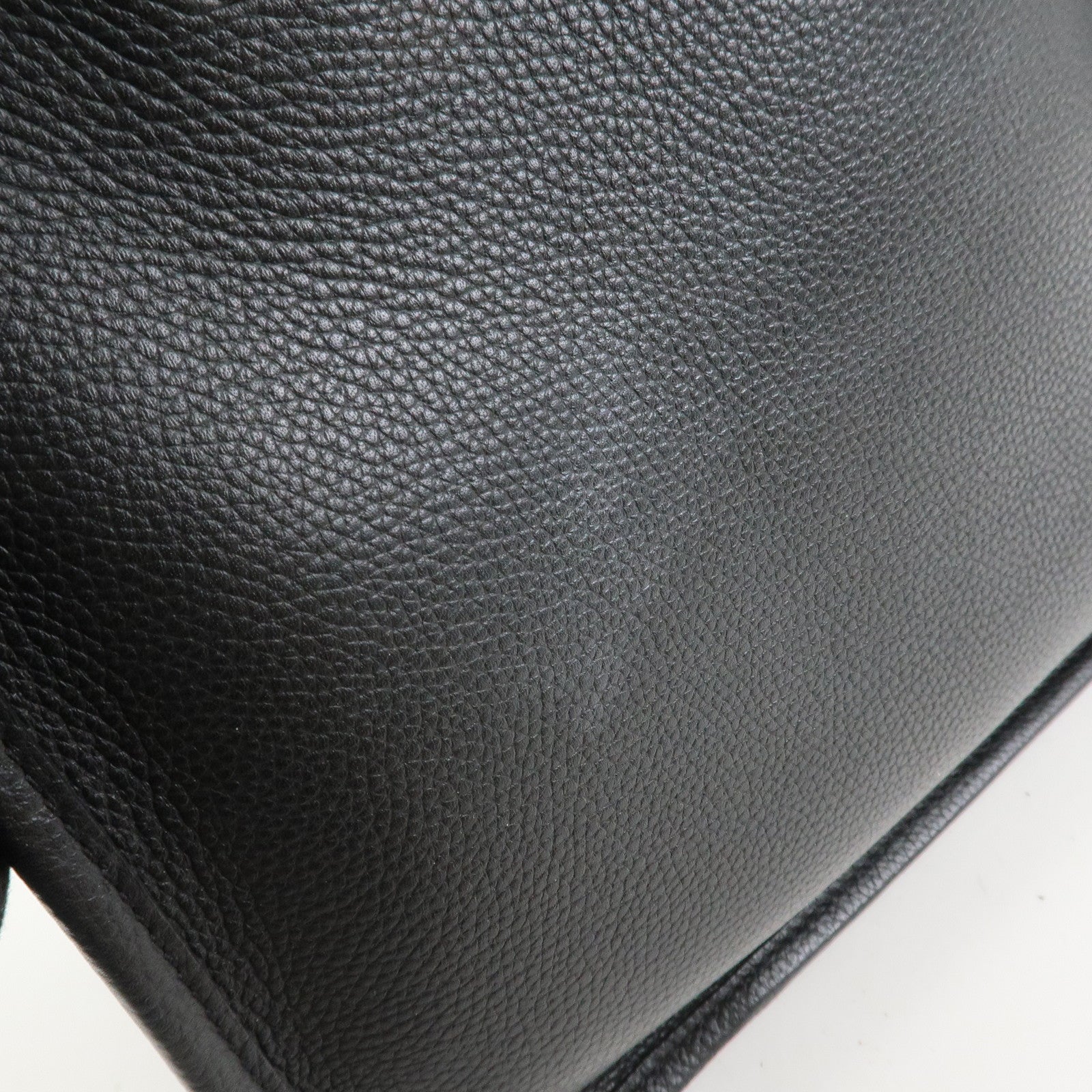 COACH Leather 2Way Shoulder Bag Tote Bag Black