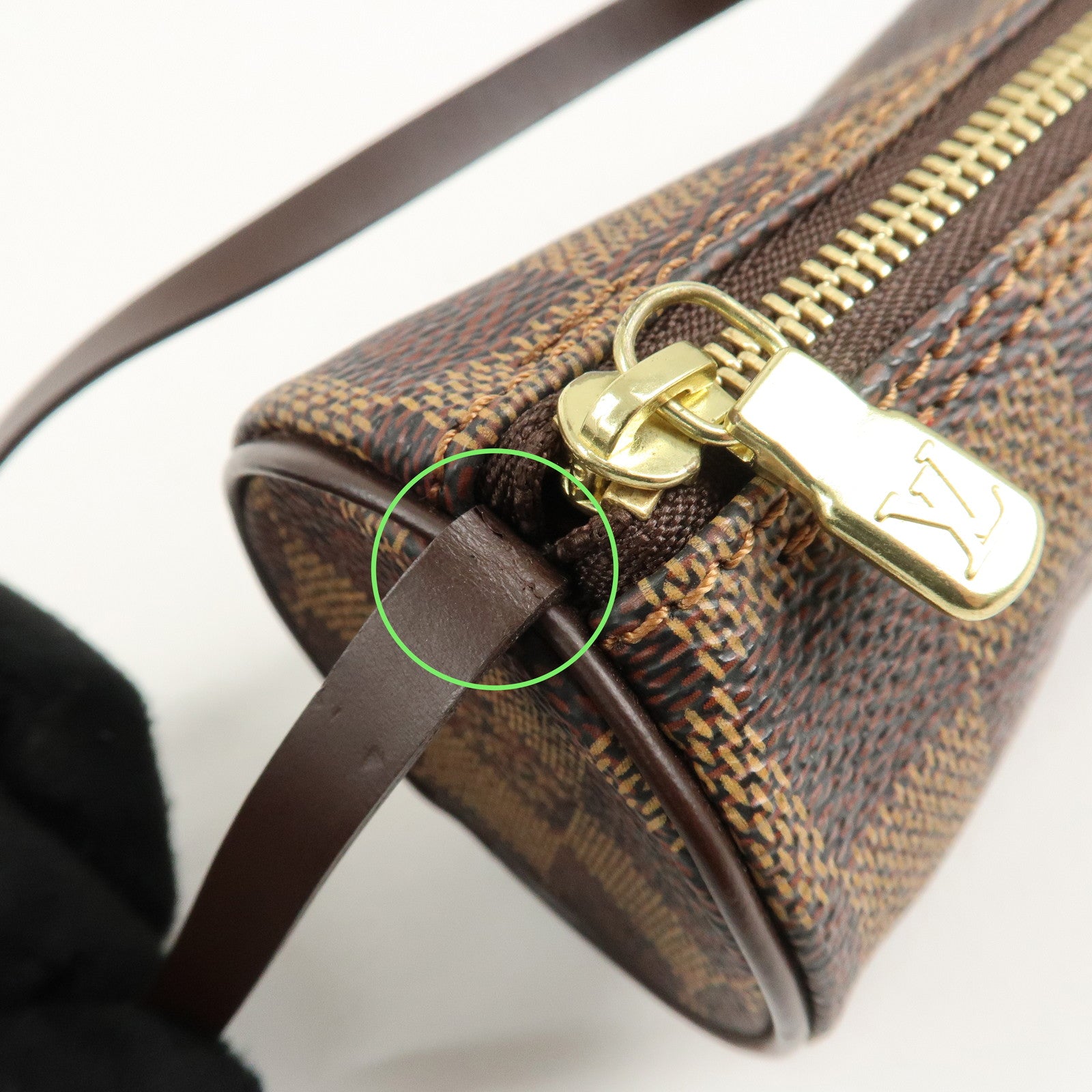 Louis Vuitton Damier Pouch for Papillon Mini Bag Damier Ebene Used