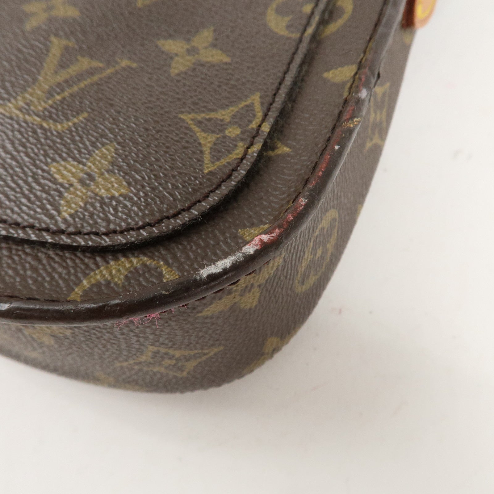Louis Vuitton Monogram Saint Cloud MM Shoulder Bag Brown M51243 Used
